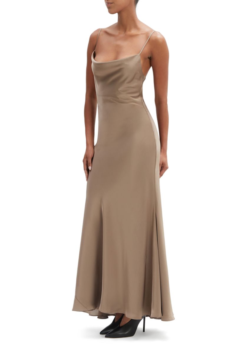 Womens Monroe Cowl Neck Maxi Dress