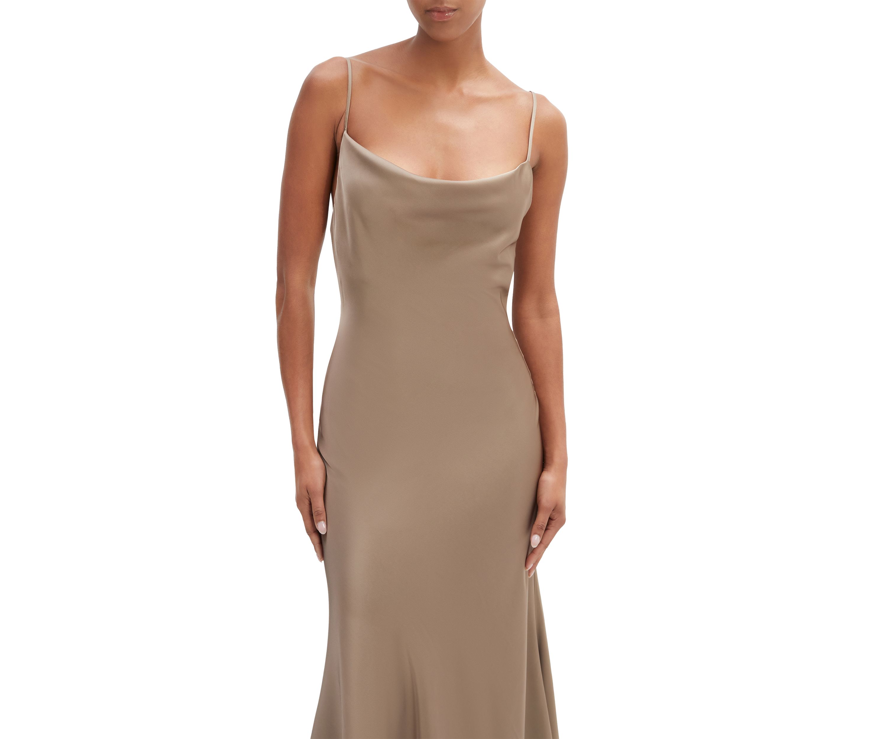 Womens Monroe Cowl Neck Maxi Dress