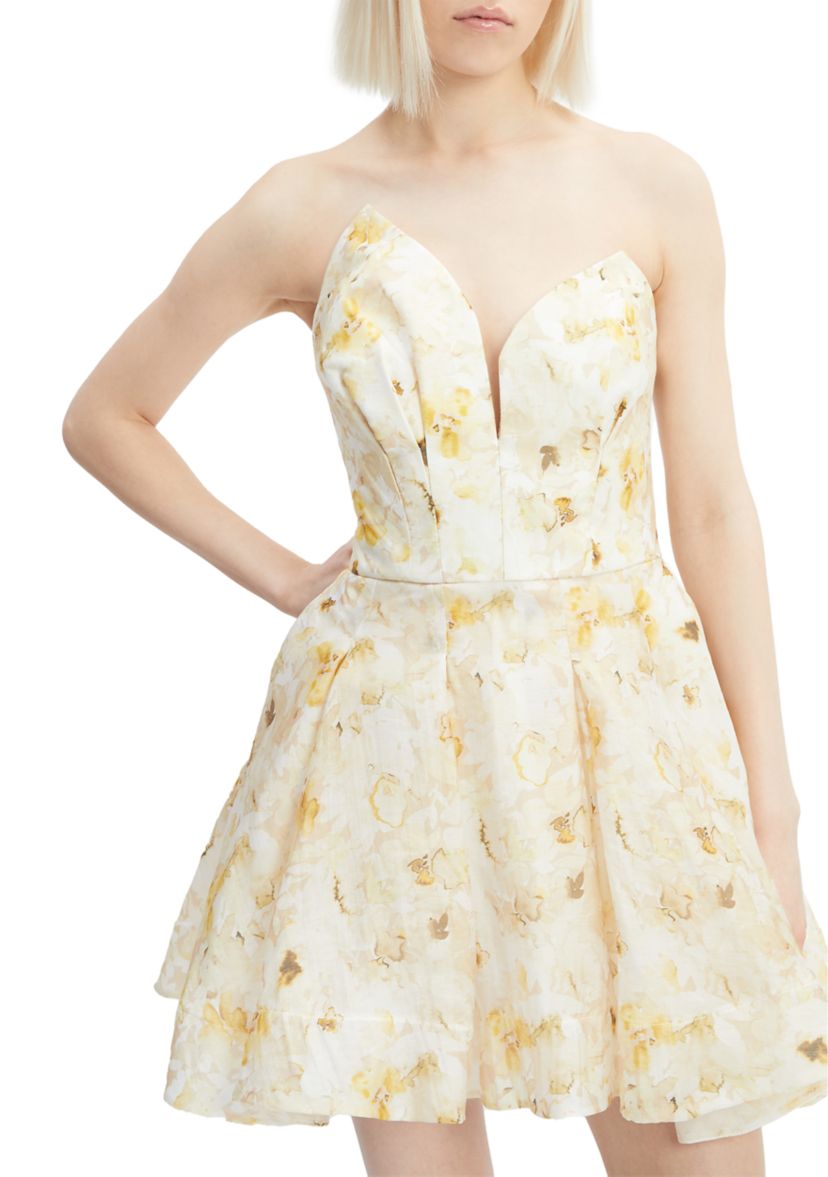 Womens Abrielle Printed Mini Dress