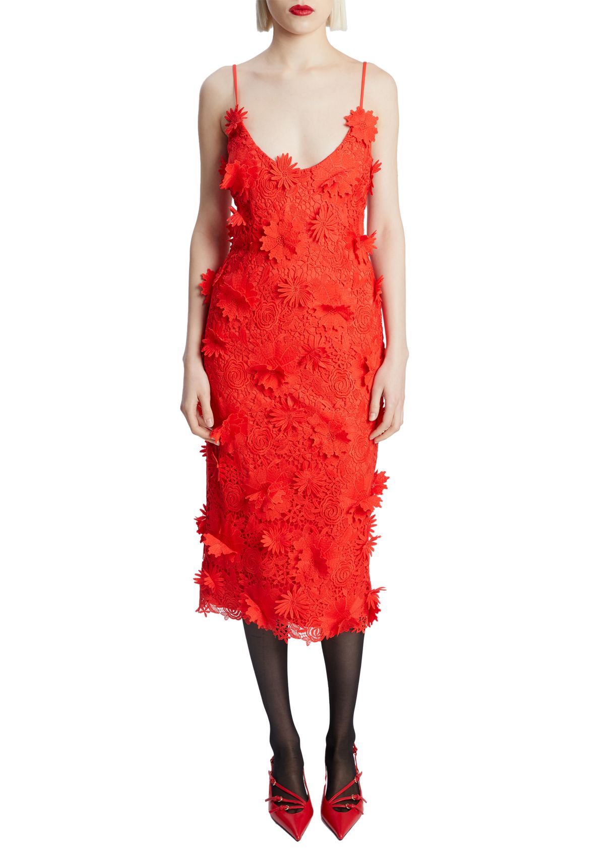 Womens Adei Lace Midi Dress