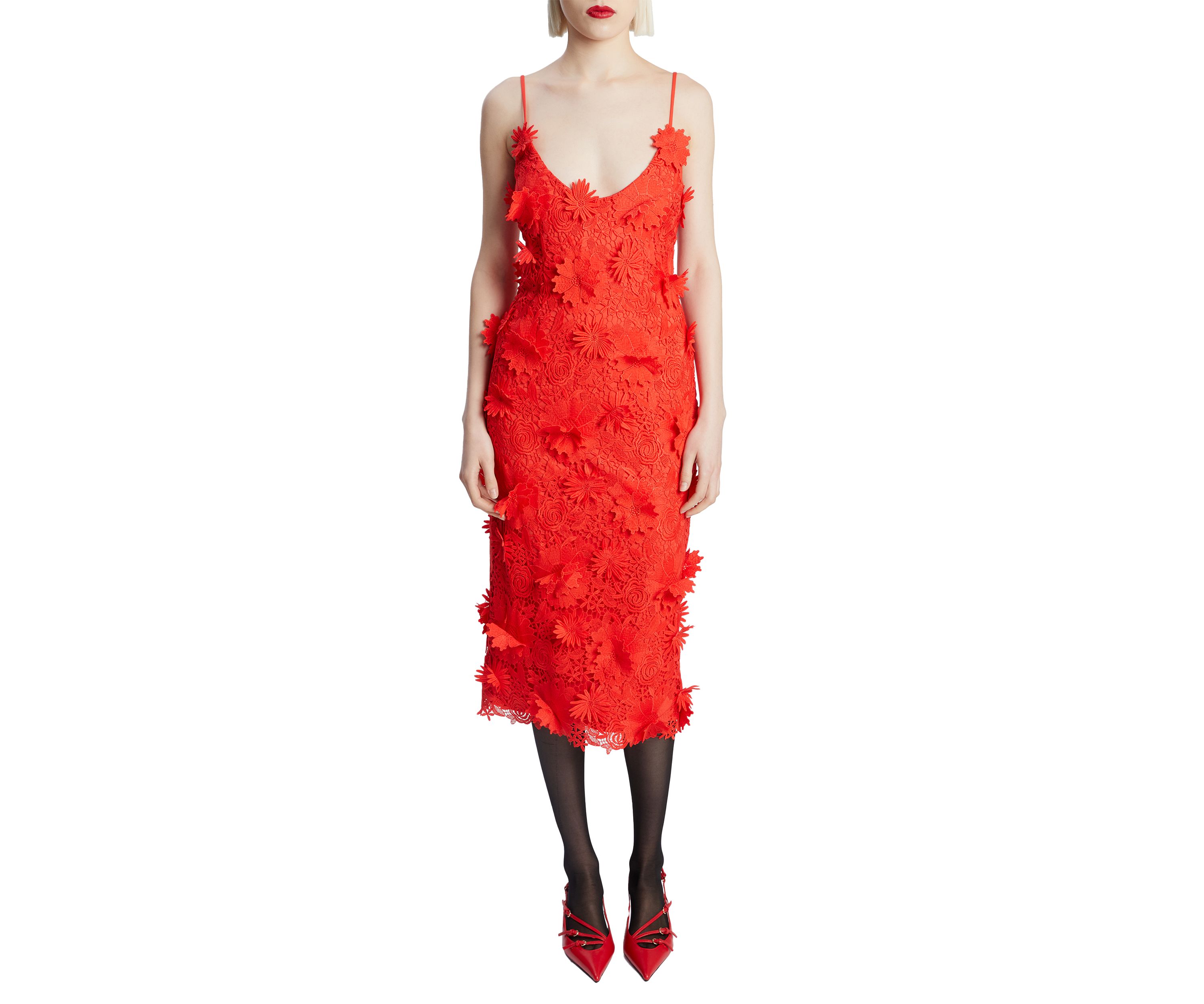 Womens Adei Lace Midi Dress