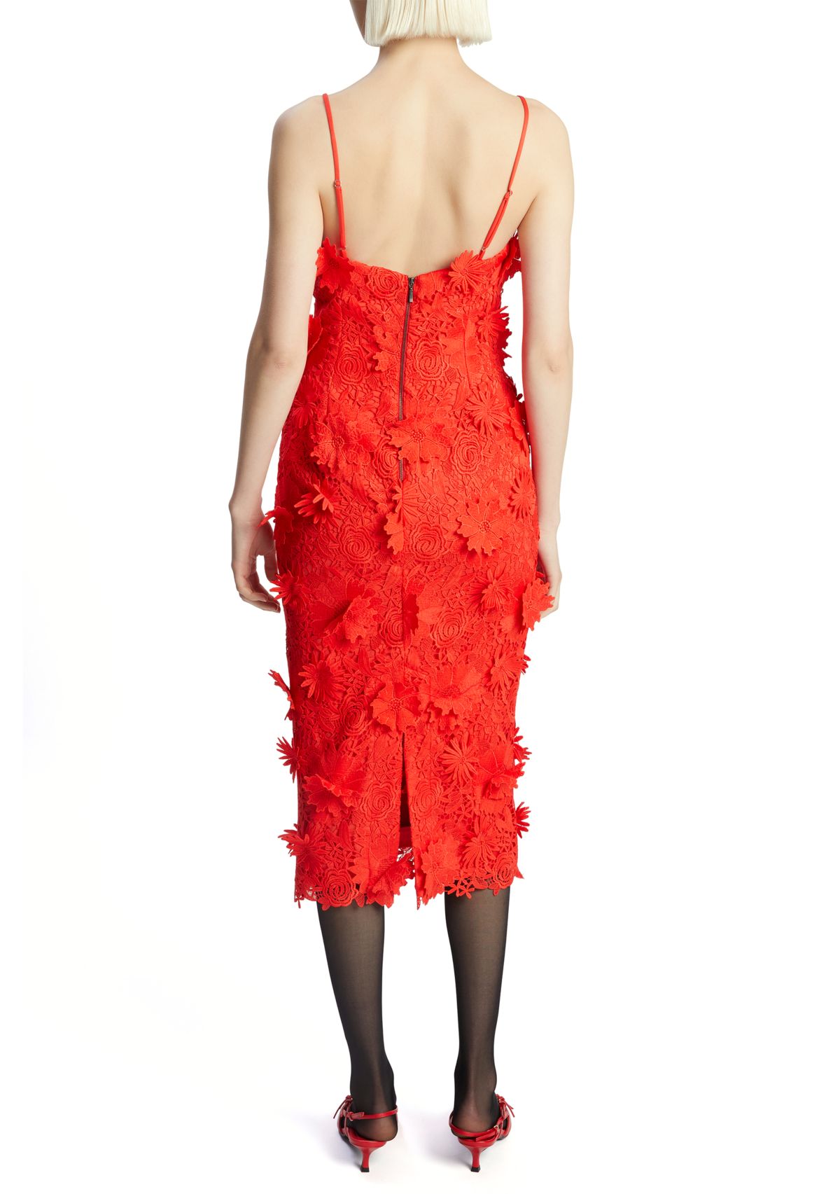 Womens Adei Lace Midi Dress