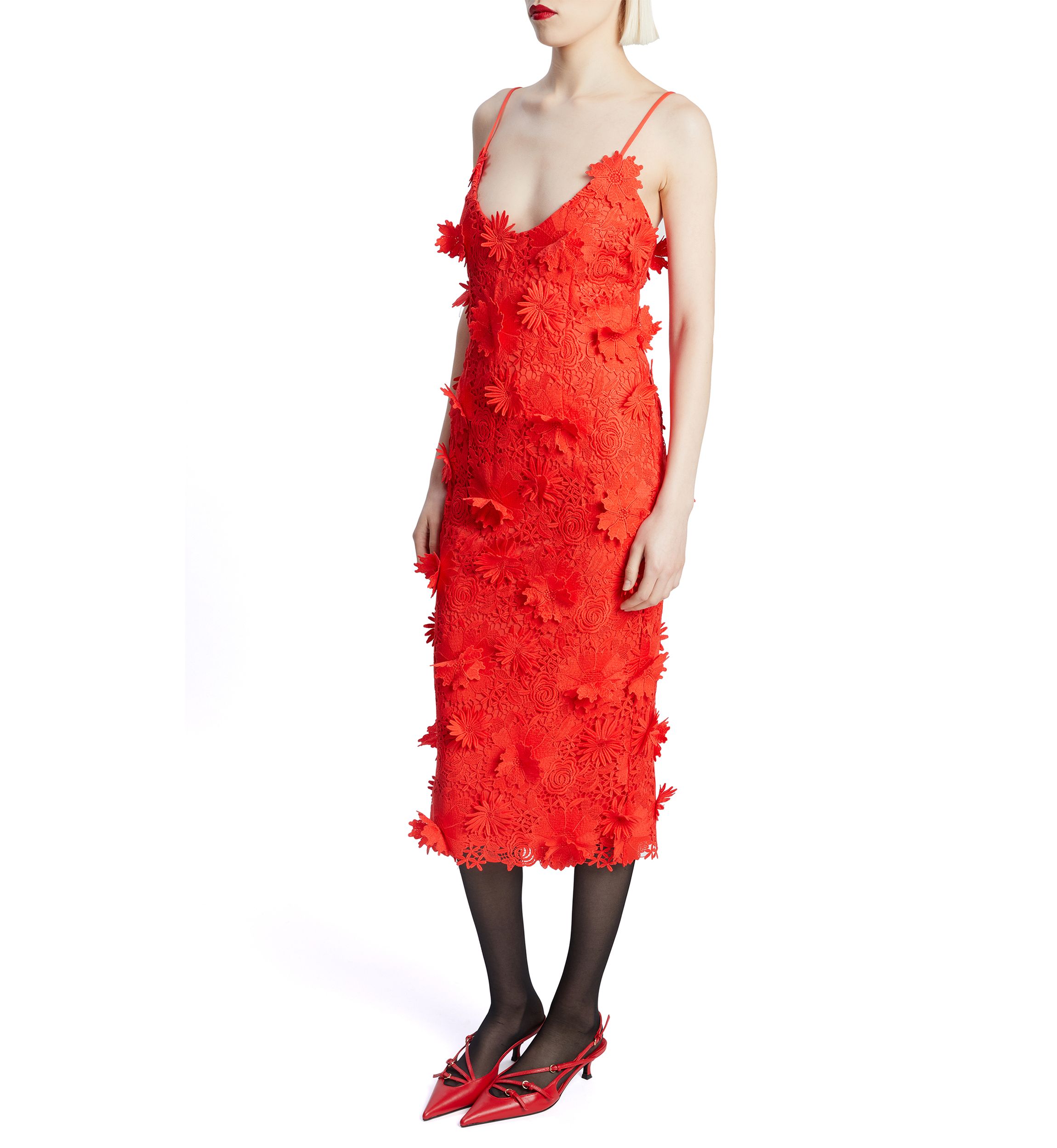 Womens Adei Lace Midi Dress