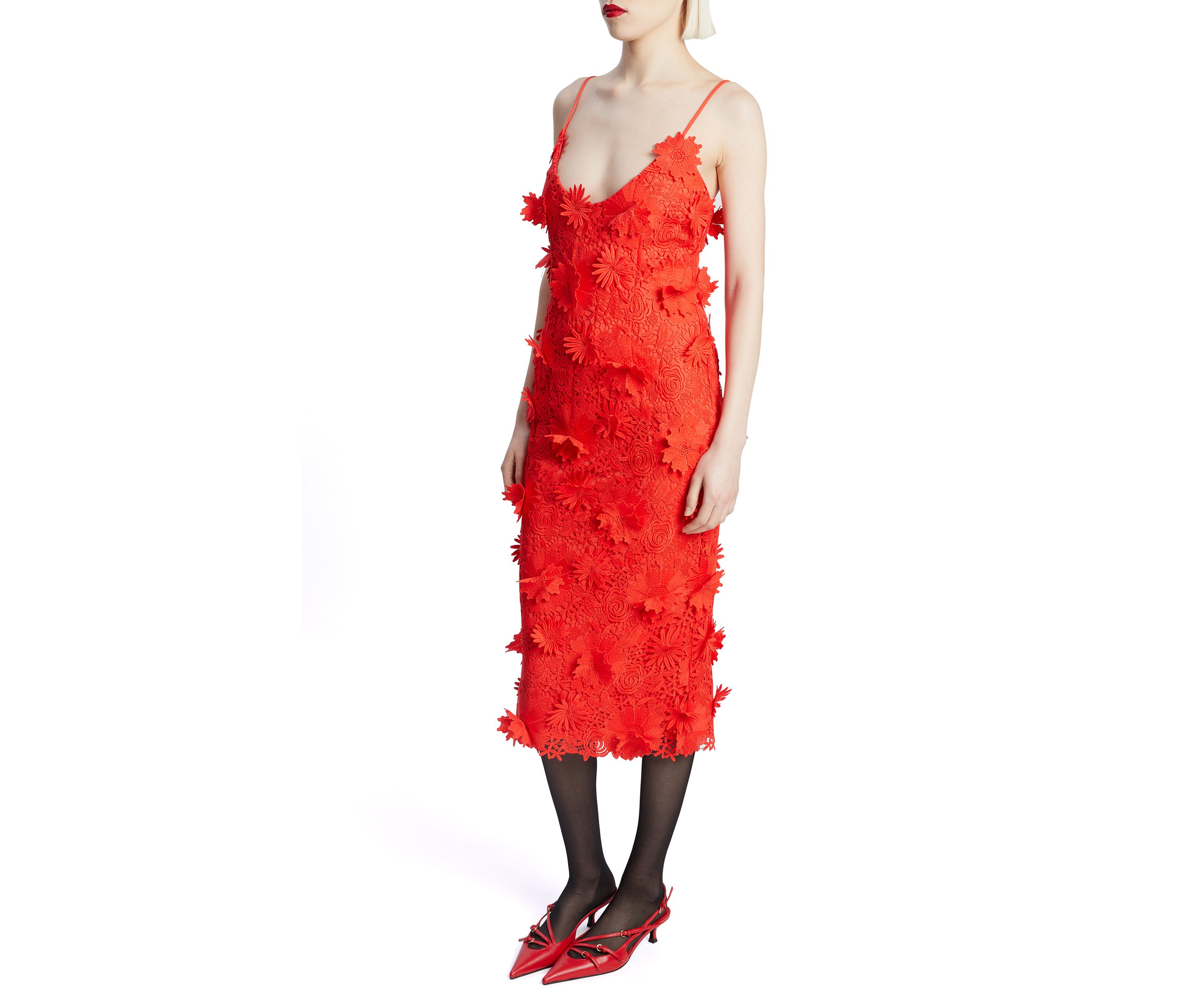 Womens Adei Lace Midi Dress