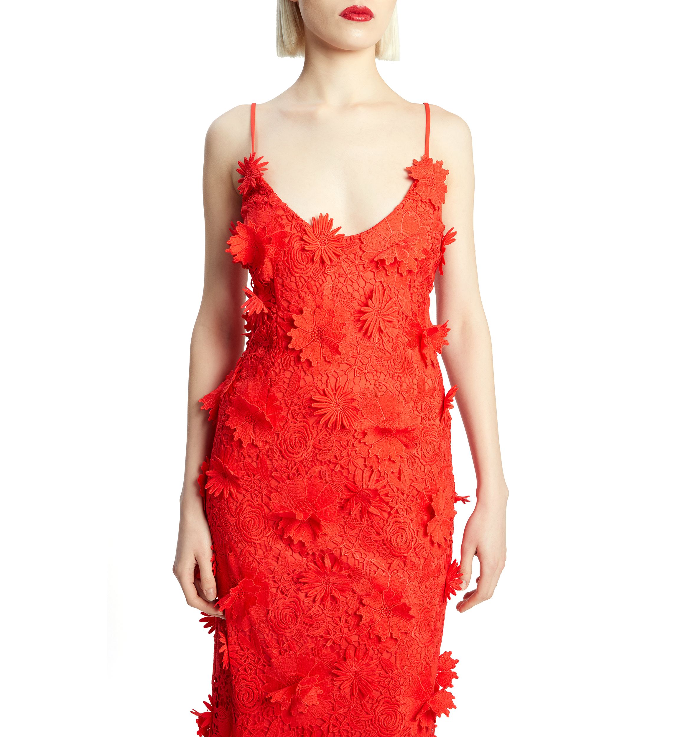 Womens Adei Lace Midi Dress