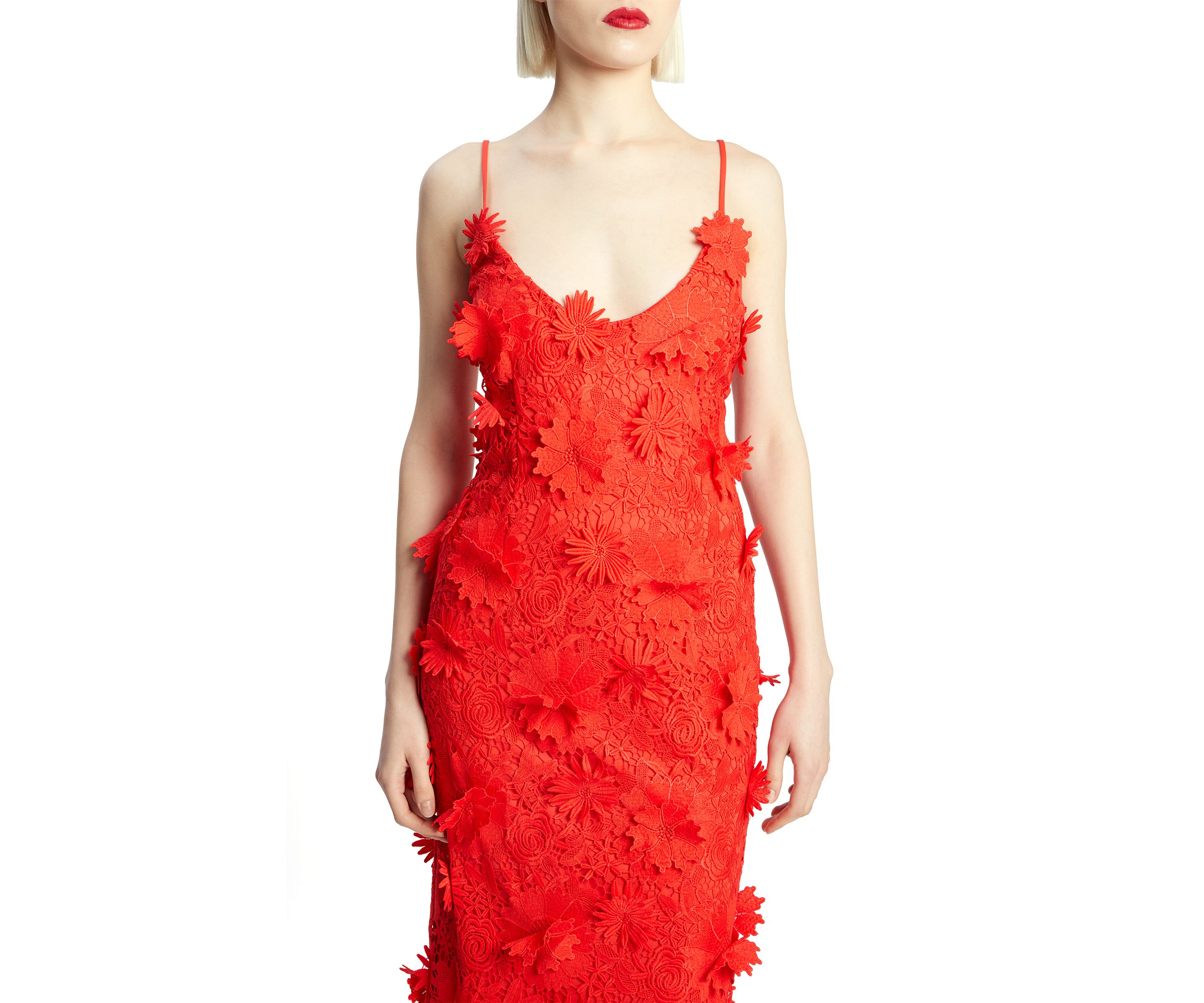 Womens Adei Lace Midi Dress