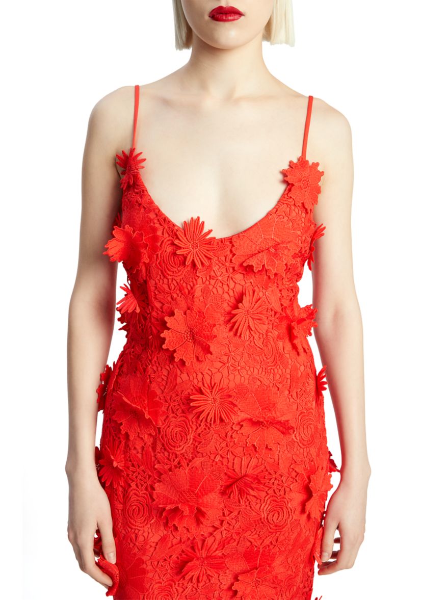 Womens Adei Lace Midi Dress