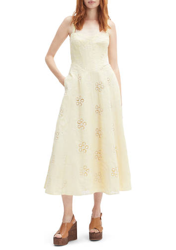 bardot lilah corset midi dress The Lilah Corset Midi Dress in pebble print captures an effortless sense of elegance with its sculpted yet flowing silhouette BARDOT Women's Lilah Corset Midi