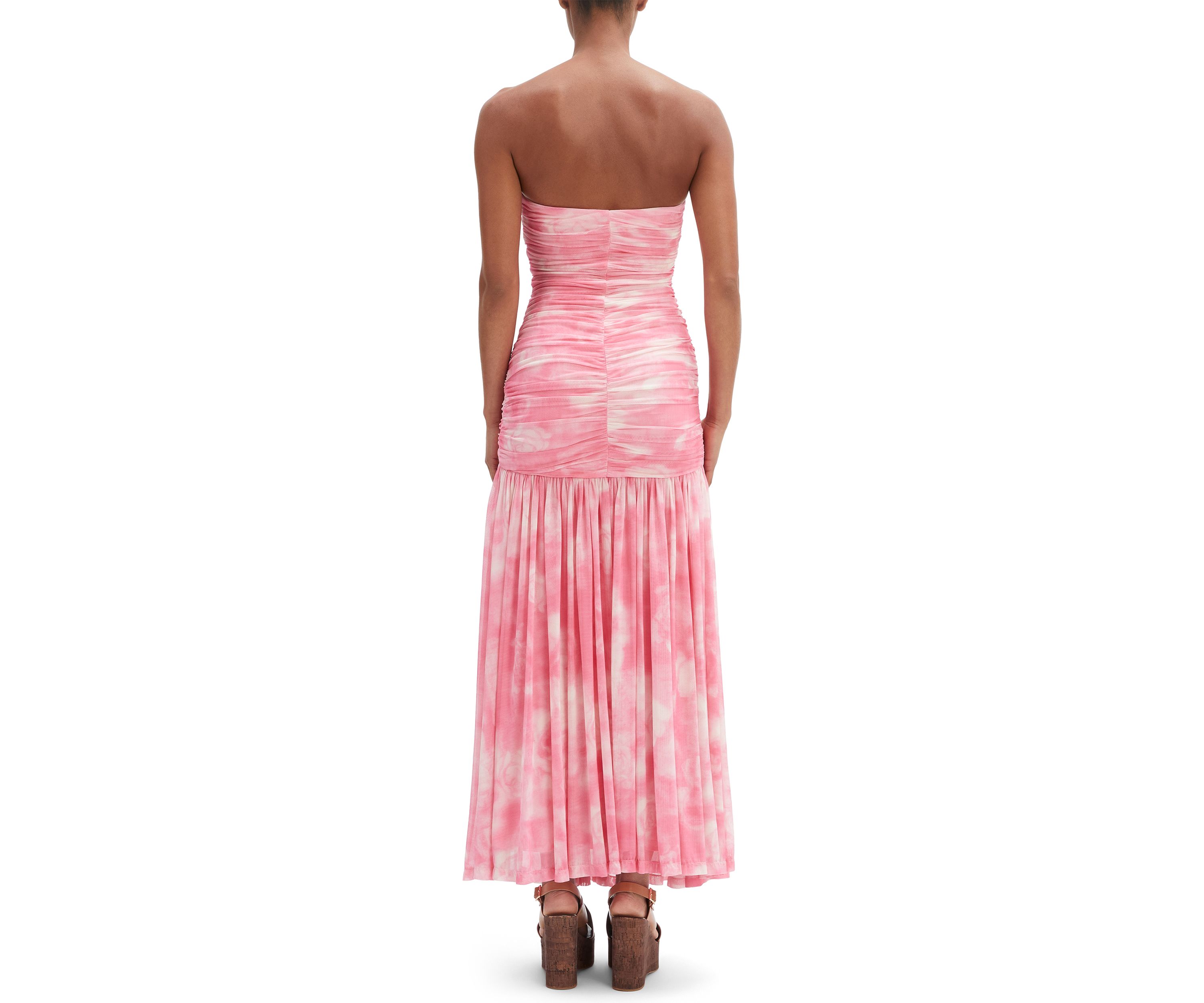 Womens Solana Printed Mesh Maxi Dress 