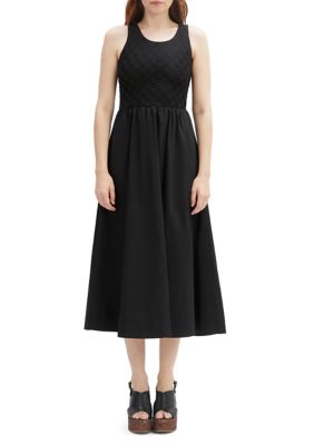 Bardot Women's Bryony Lace Poplin Midi Dress, Black, 8