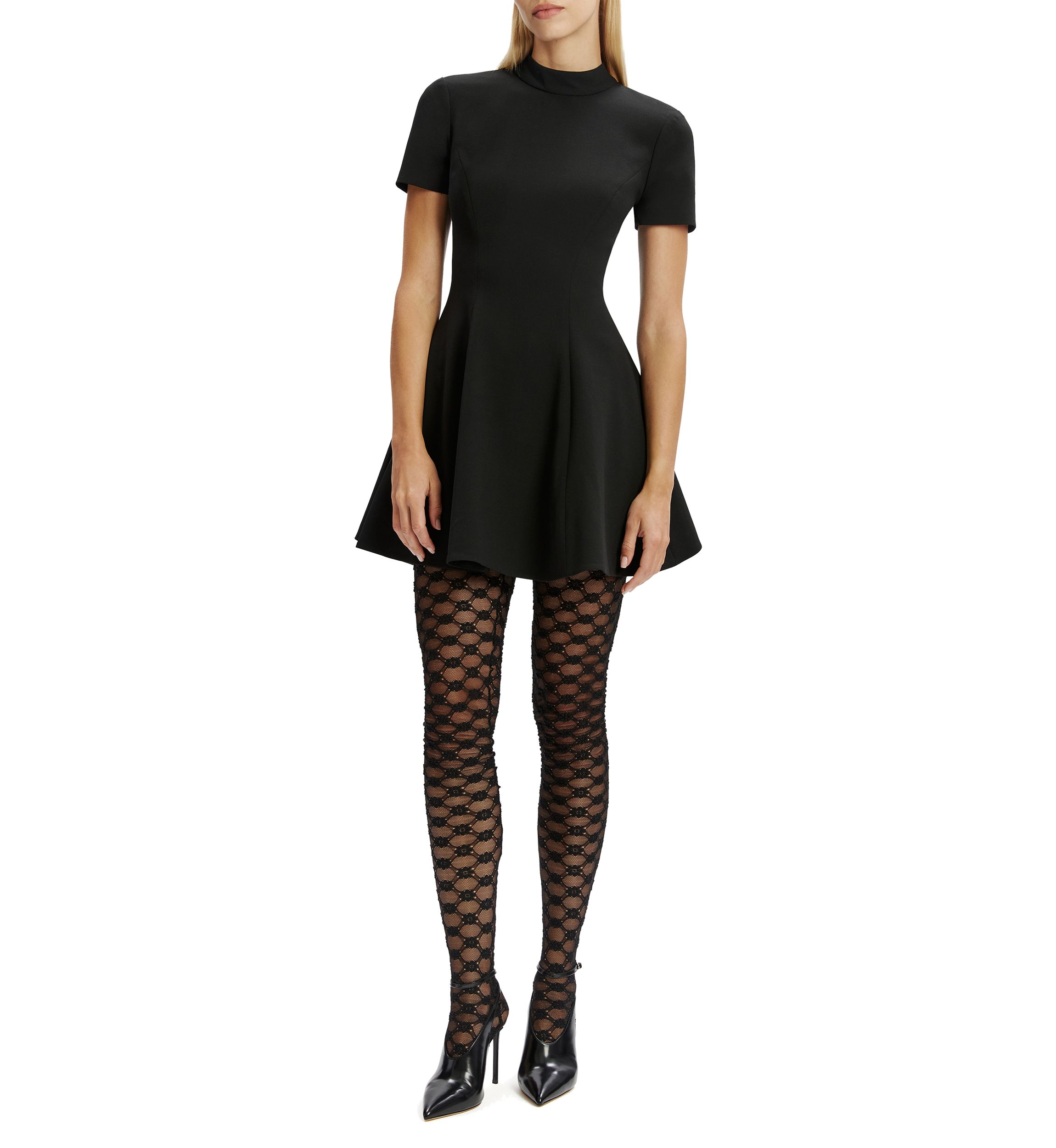 Womens Zephyra Collar Mini Dress 