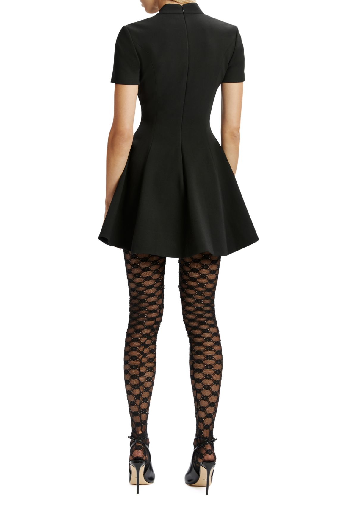 Womens Zephyra Collar Mini Dress 