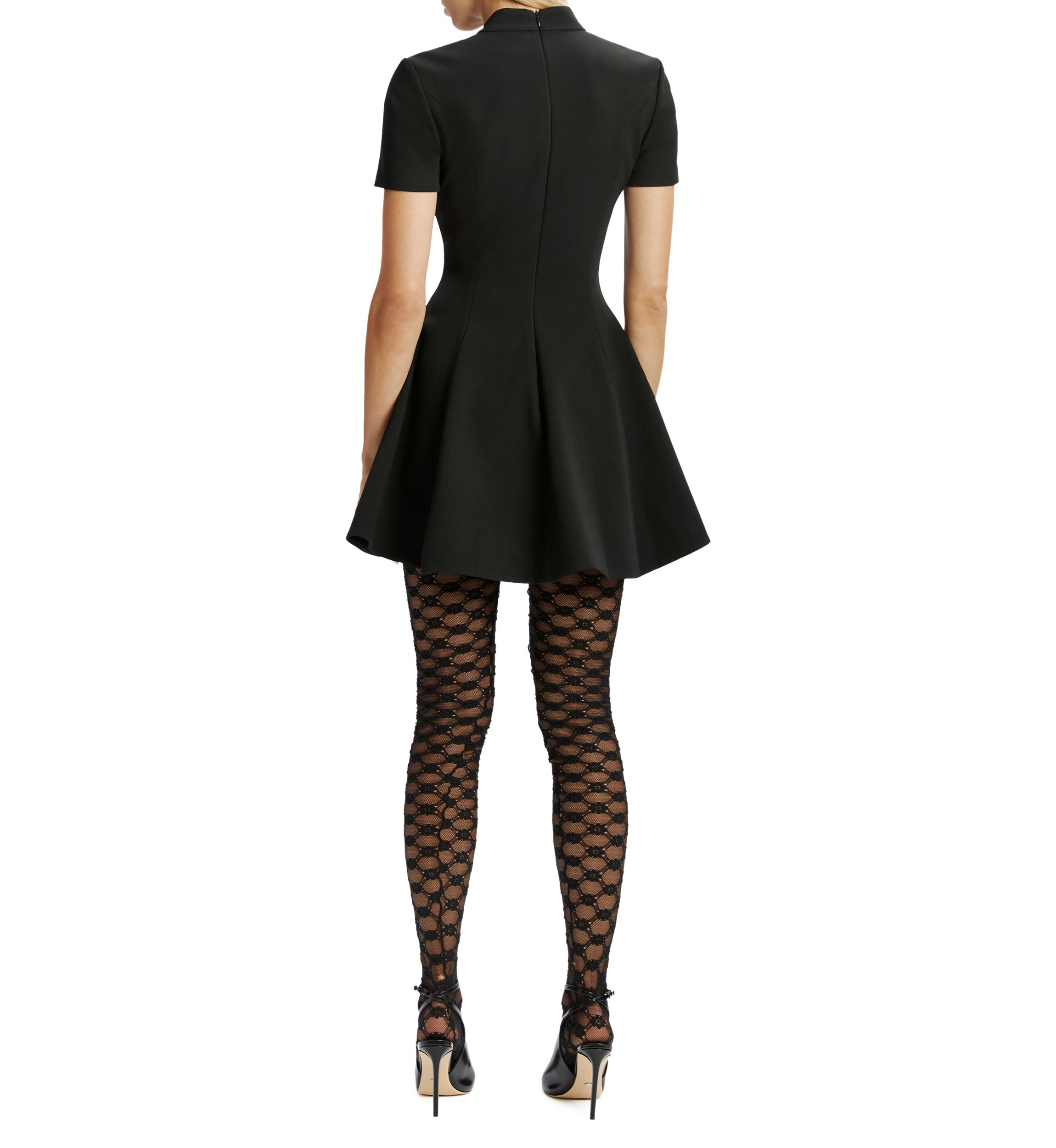 Womens Zephyra Collar Mini Dress 