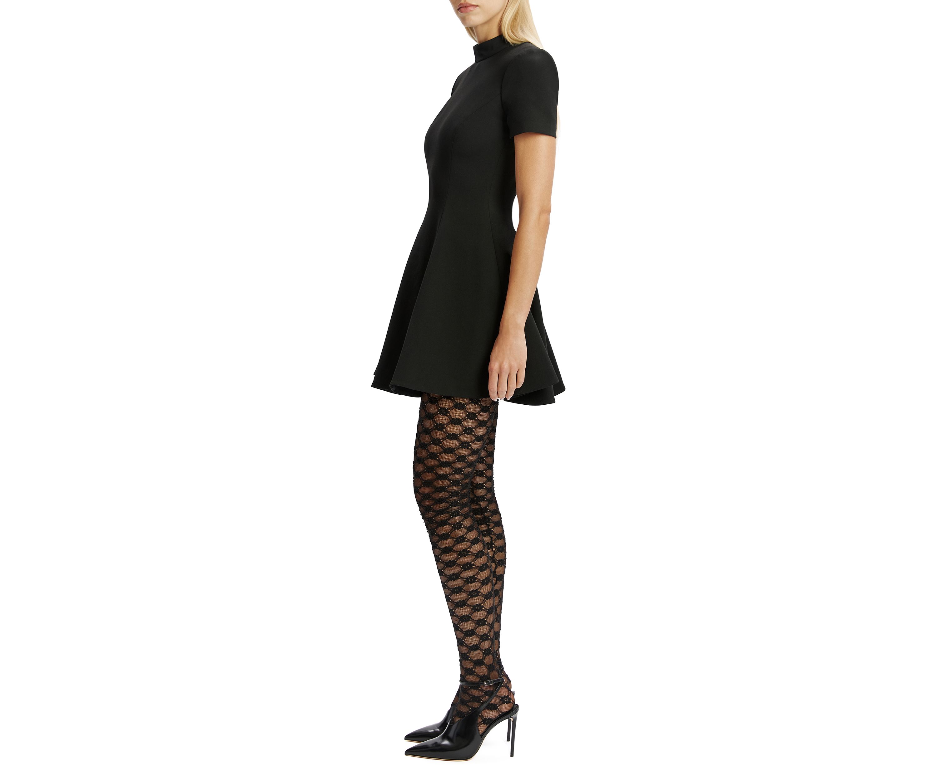 Womens Zephyra Collar Mini Dress 