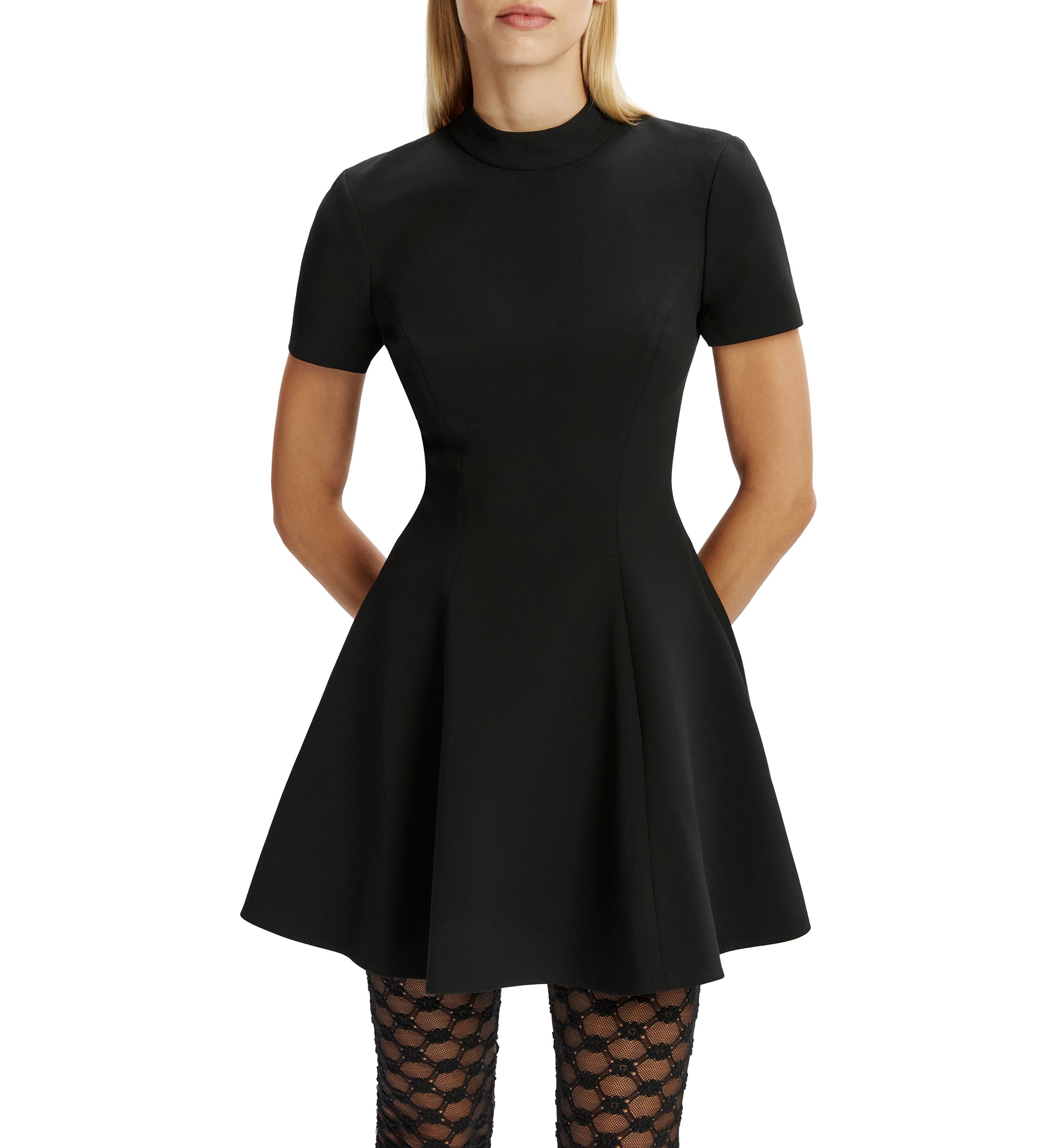 Womens Zephyra Collar Mini Dress 