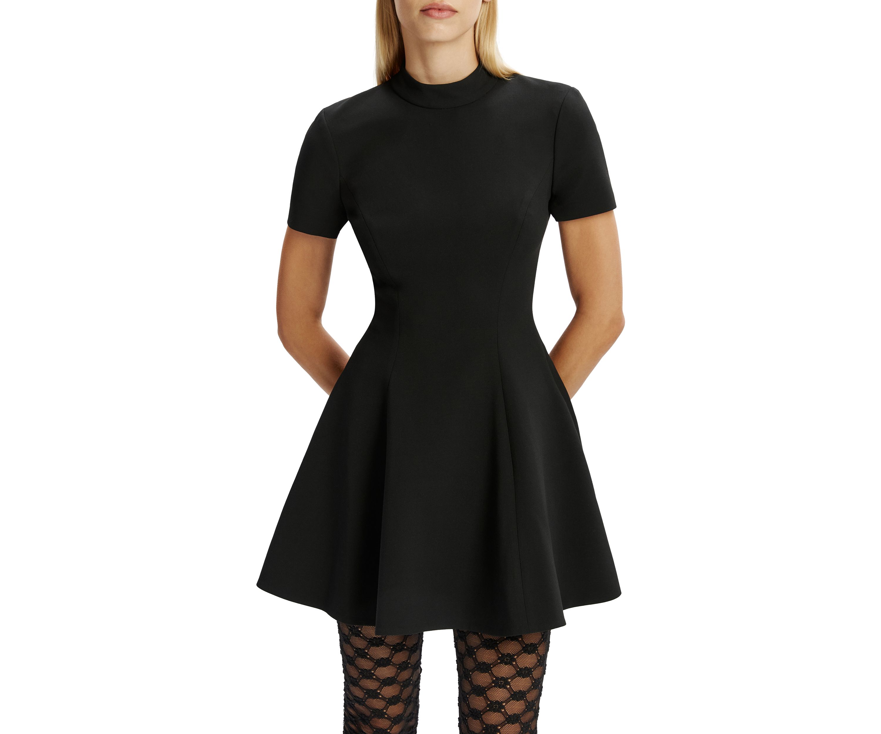 Womens Zephyra Collar Mini Dress 