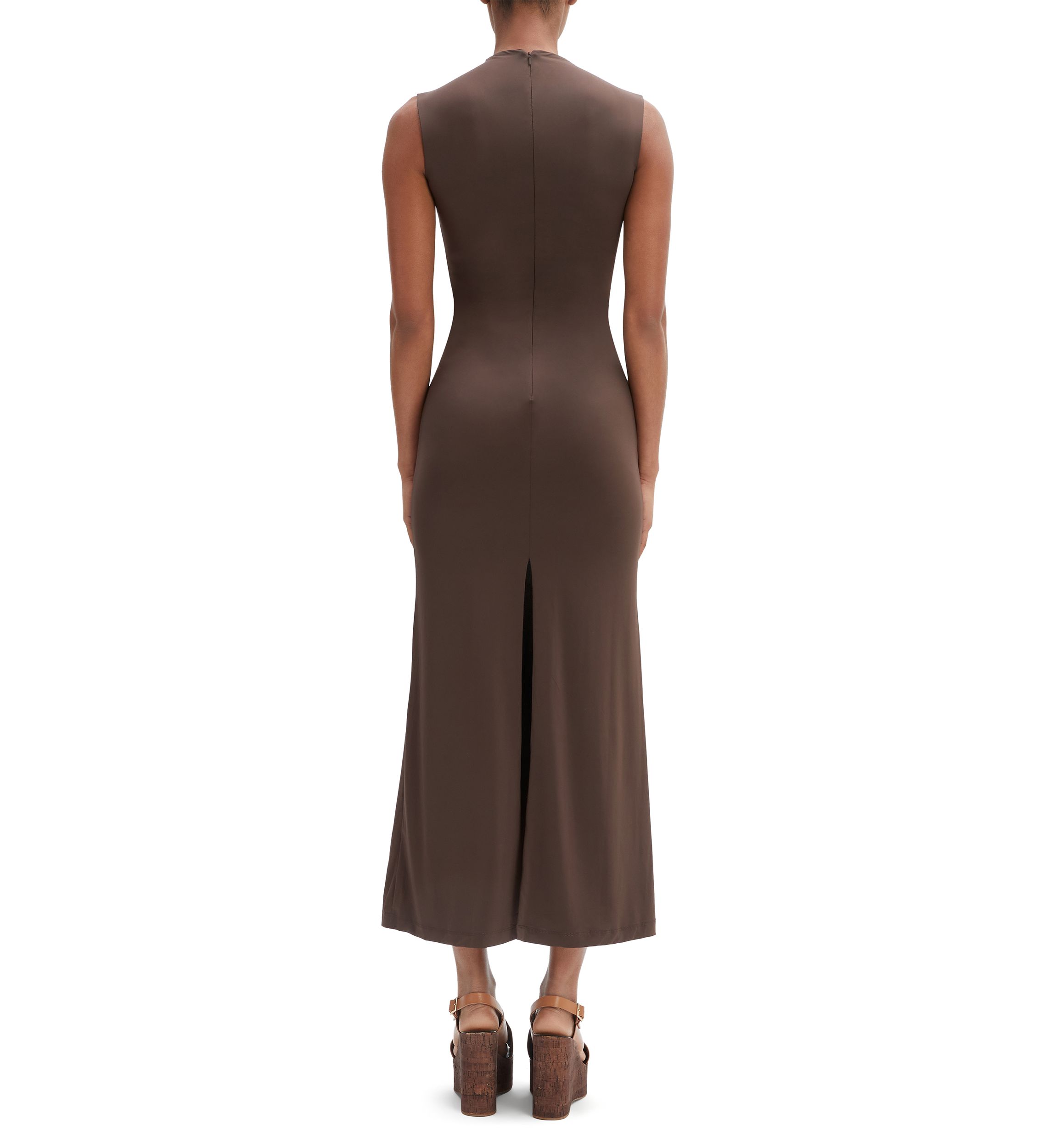 Womens Veneda Mock Neck Maxi Dress