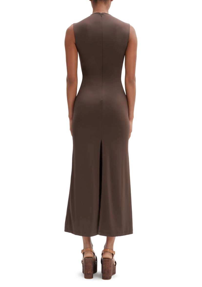 Womens Veneda Mock Neck Maxi Dress