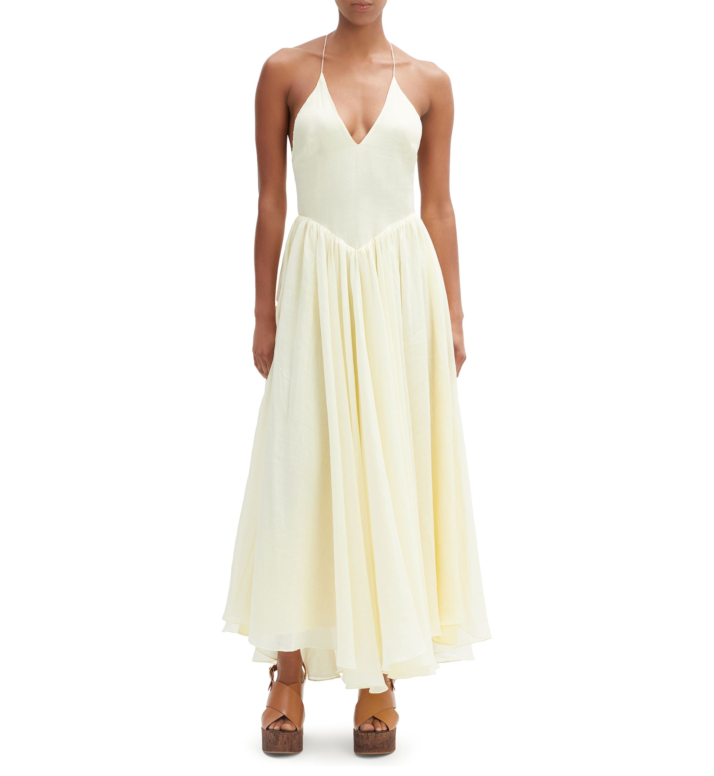 Womens Arletha Halter Maxi Dress 