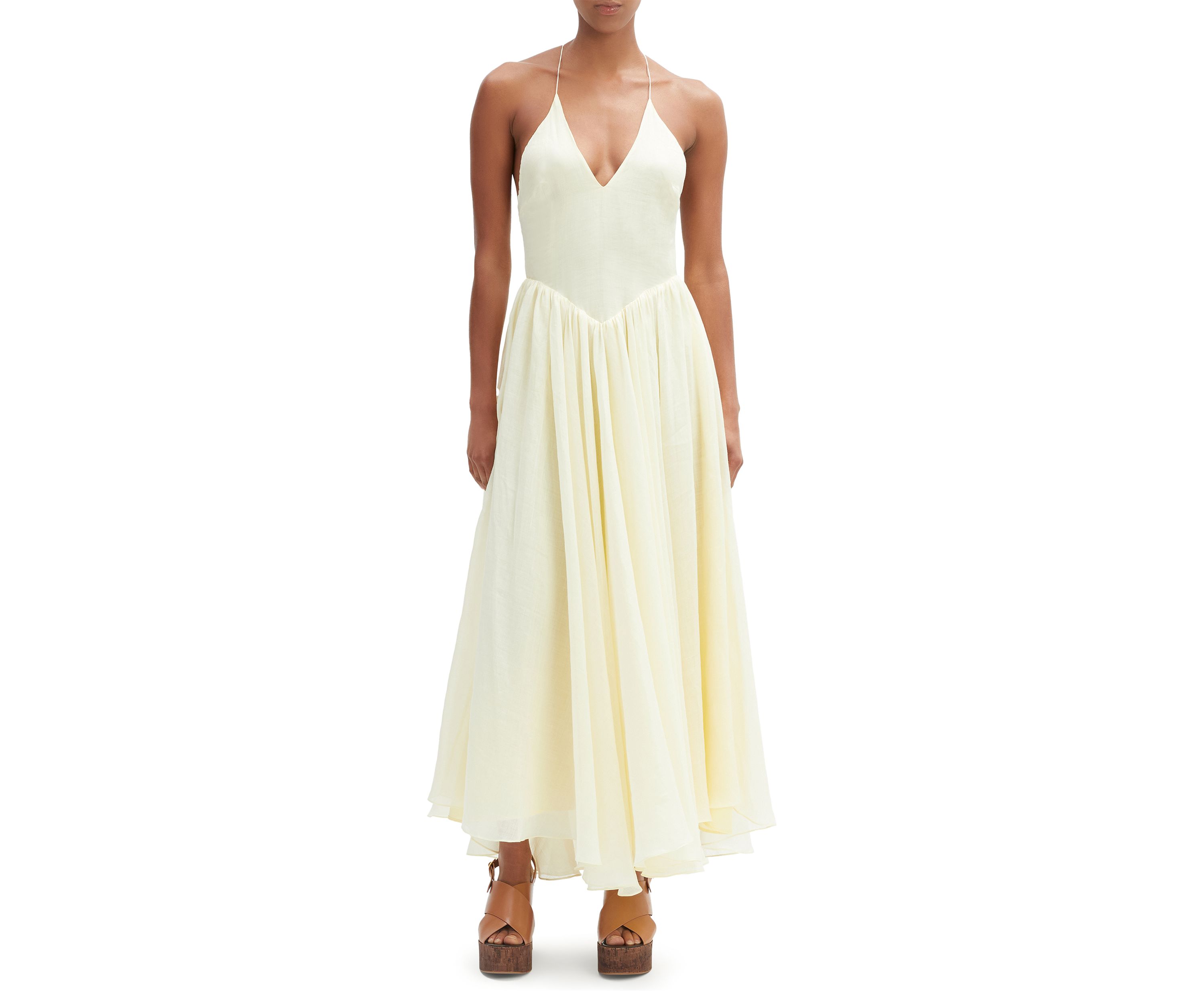 Womens Arletha Halter Maxi Dress 