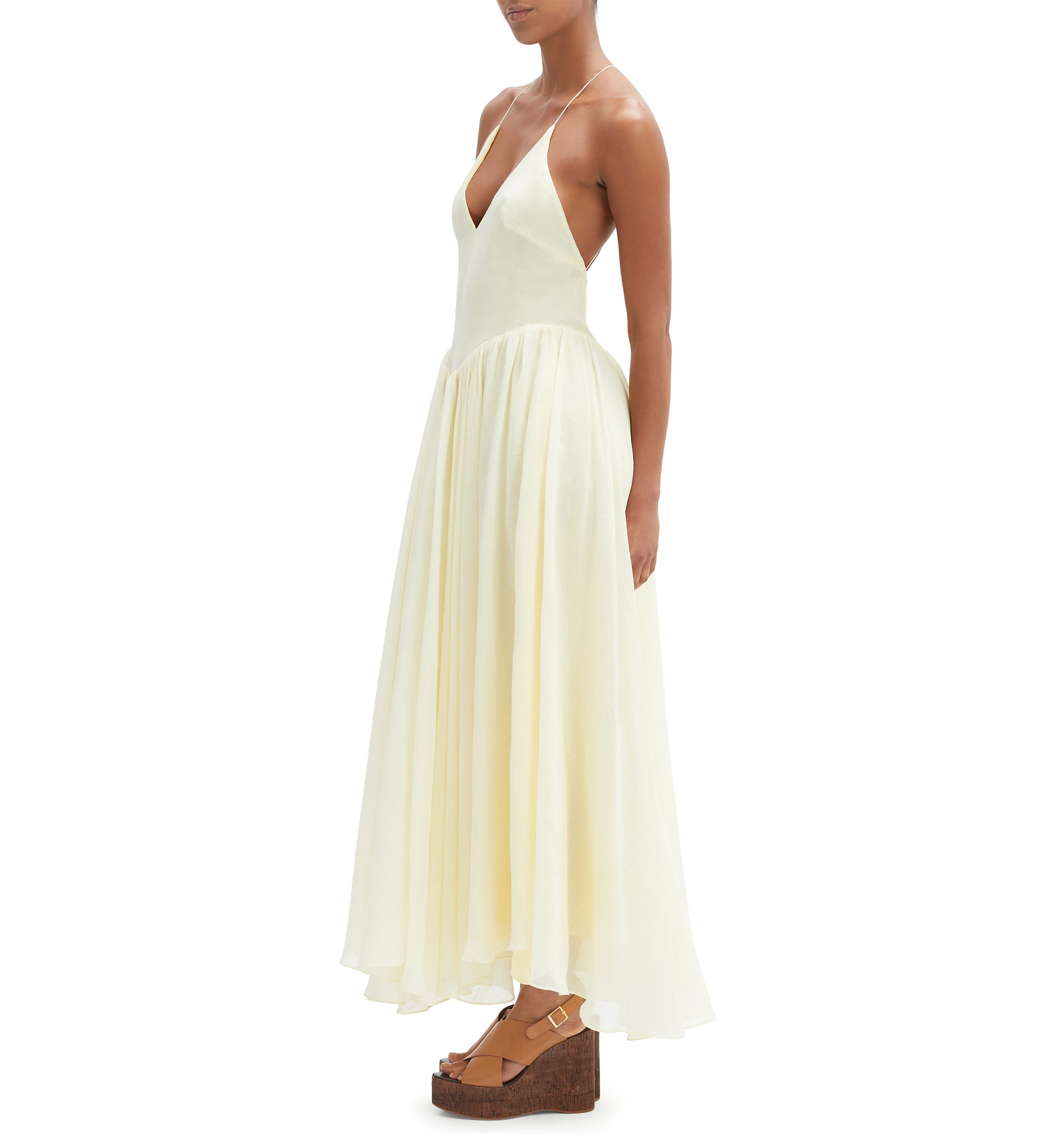 Womens Arletha Halter Maxi Dress 