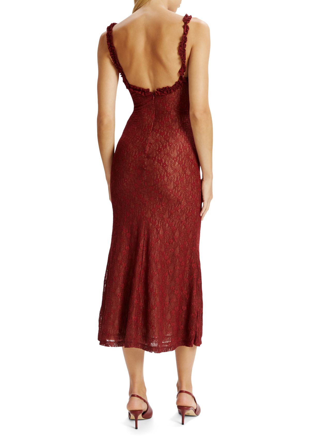 Alegra Stretch Lace Midi Dress