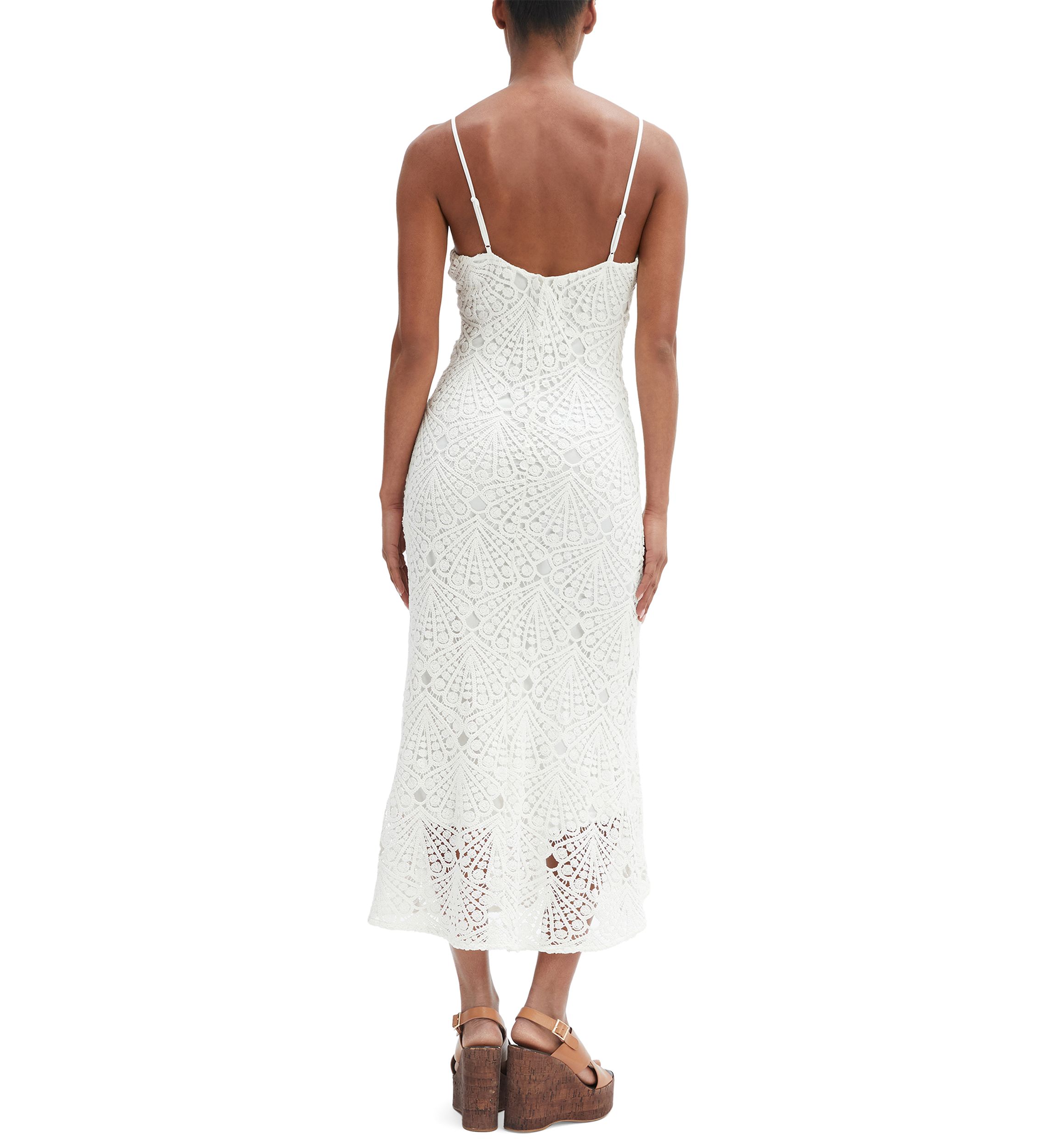 Womens Adoni Crochet Midi Dress 