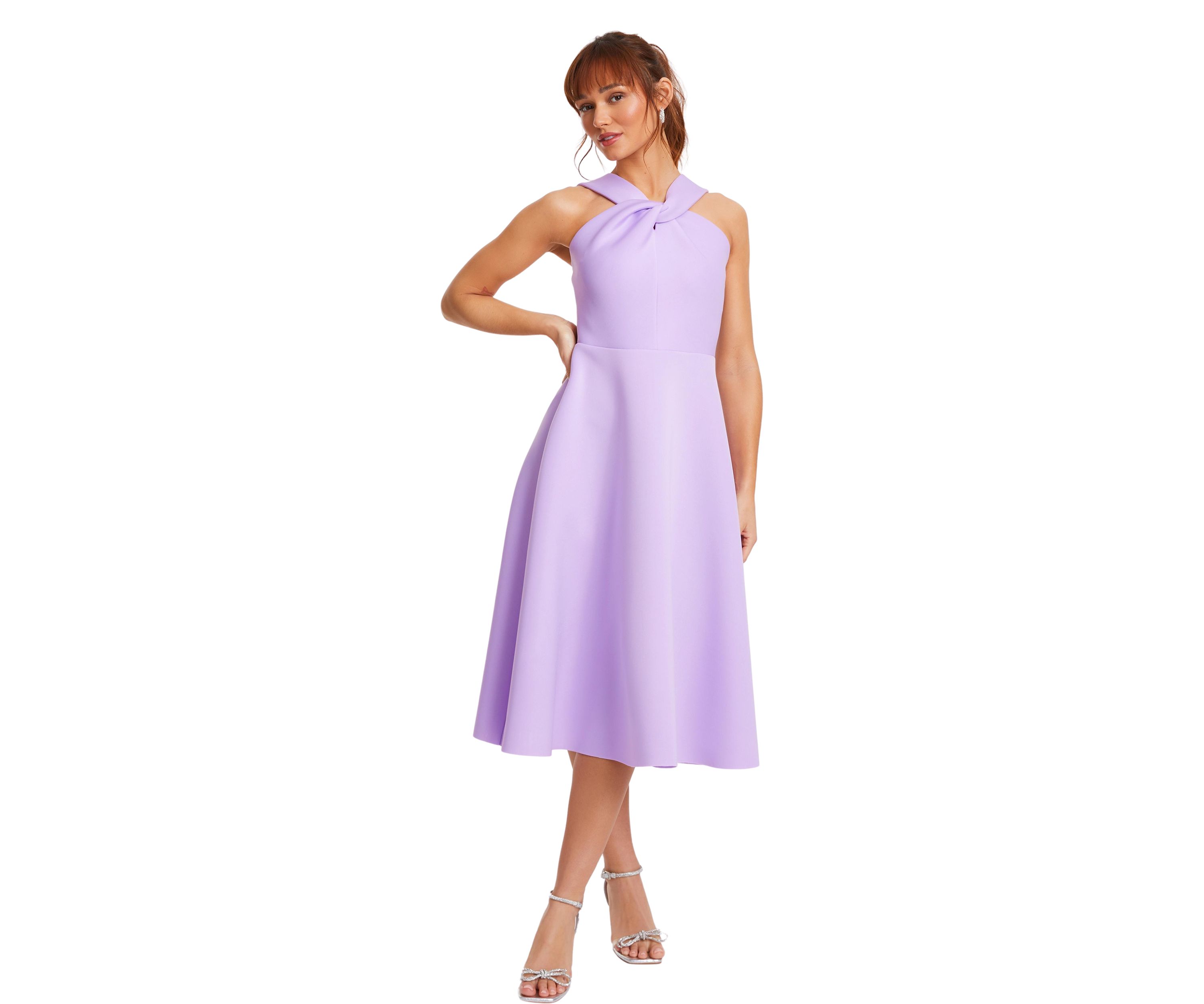 Womens Sleeveless Halter Neck Dress