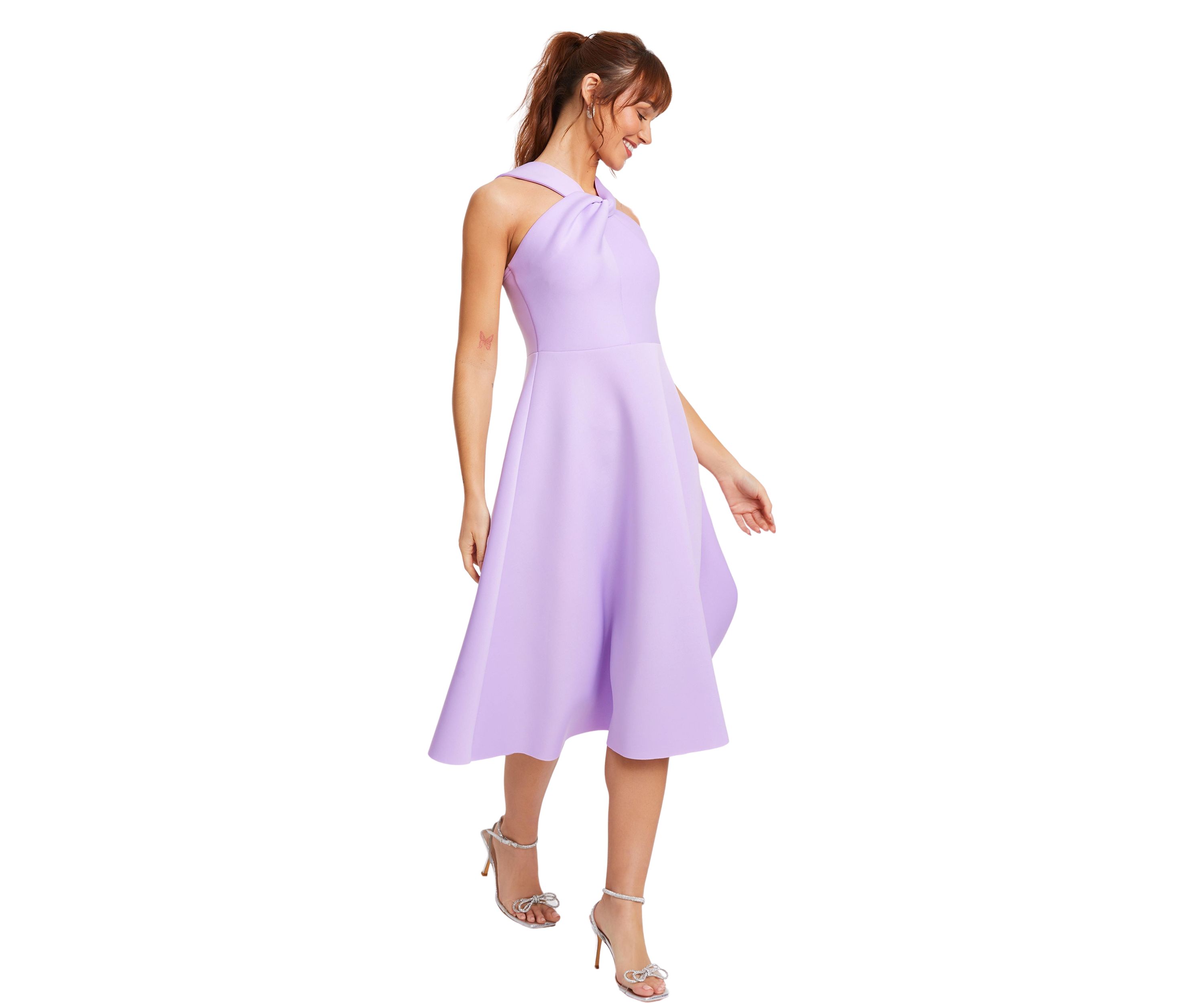 Womens Sleeveless Halter Neck Dress