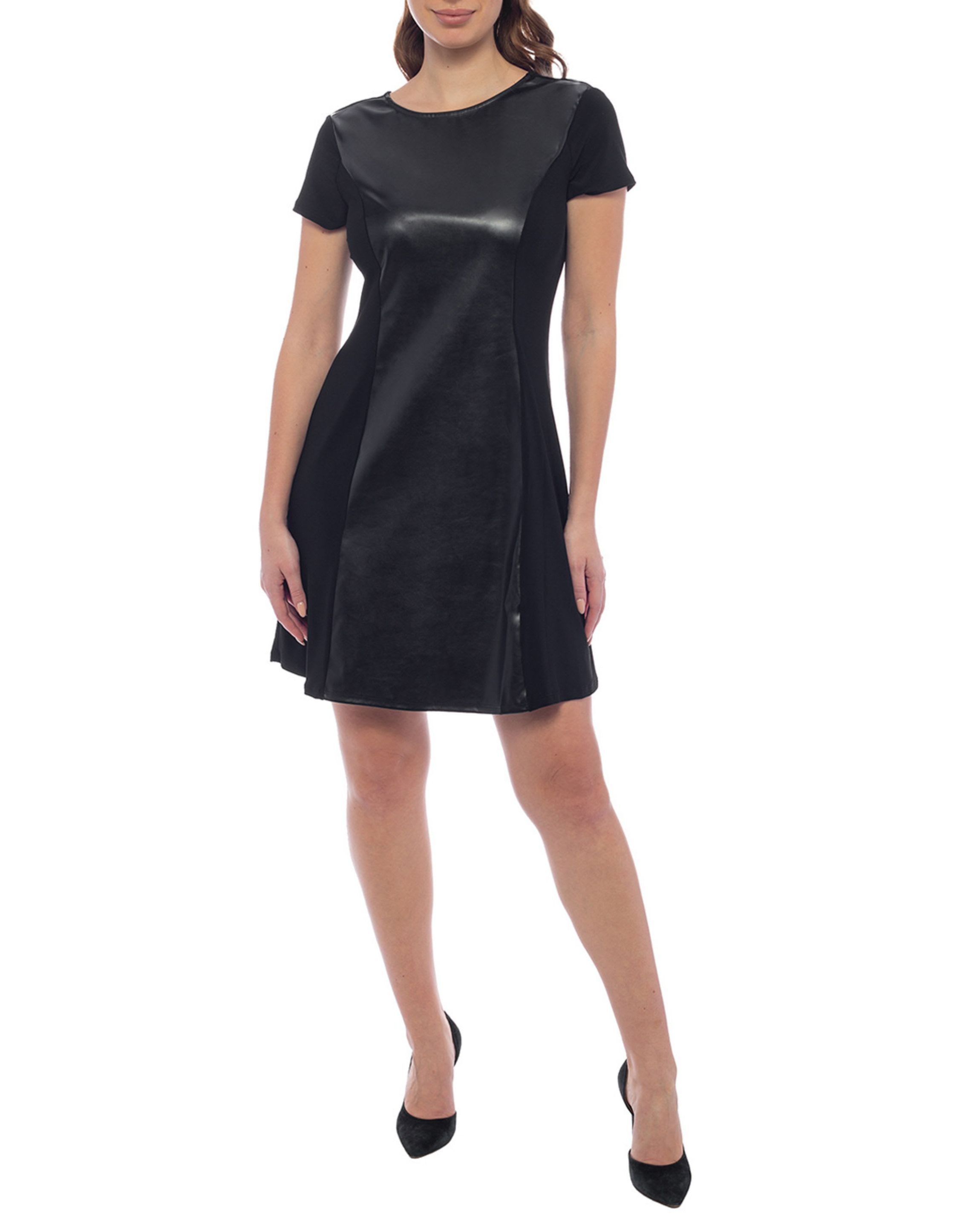 princess seam fit and flare dress N6669
