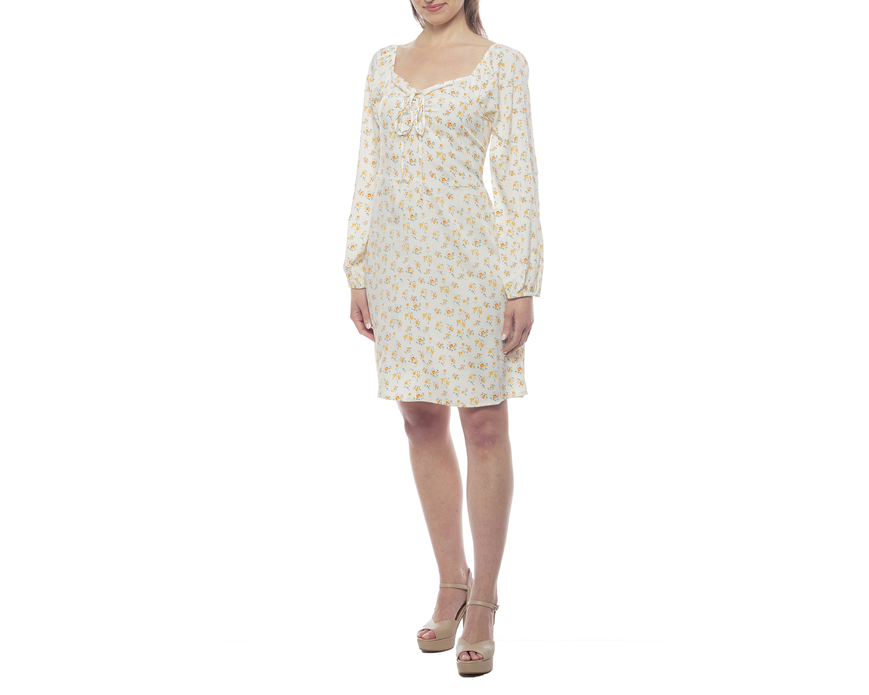 Flower Dress with Long Sleeve