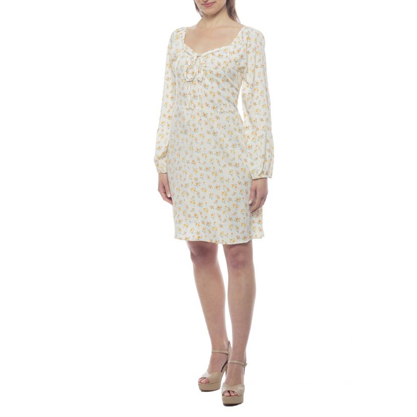 Flower Dress with Long Sleeve