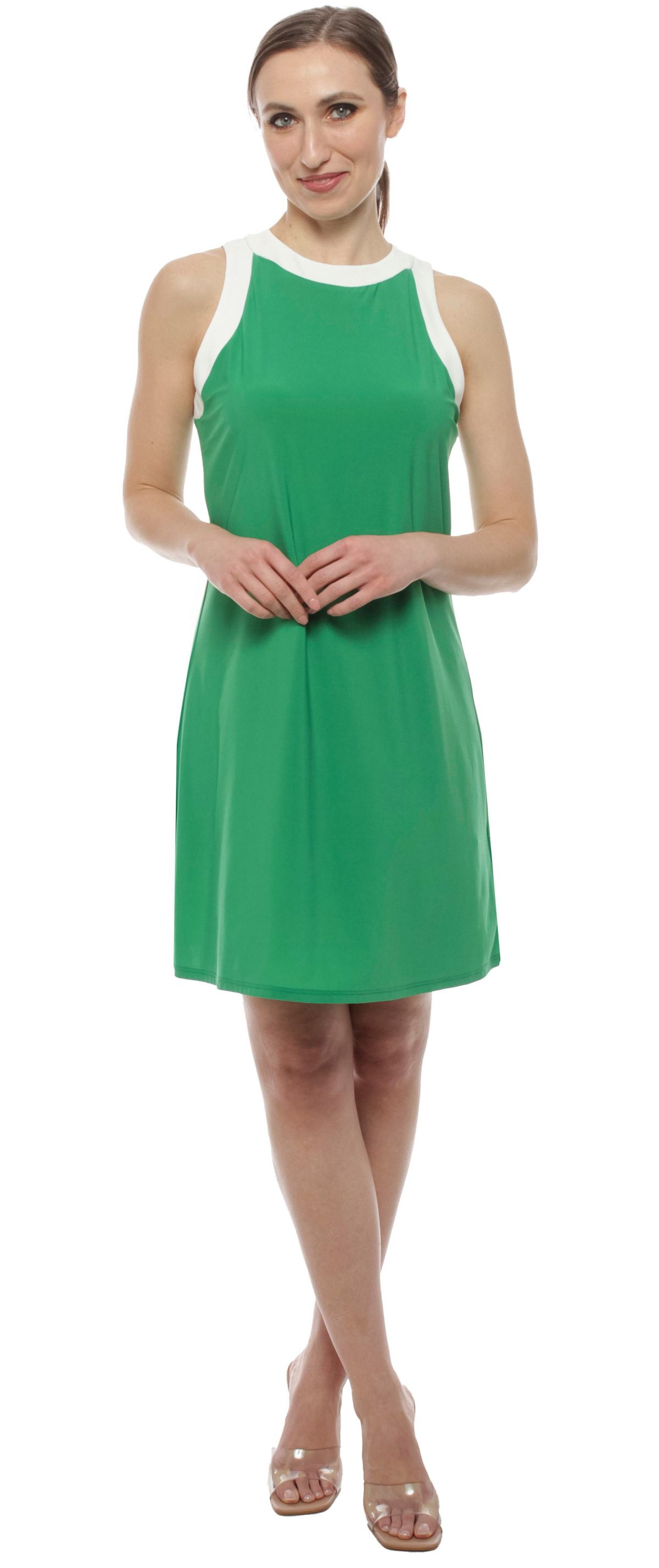 Sleeveless Contrast Dress