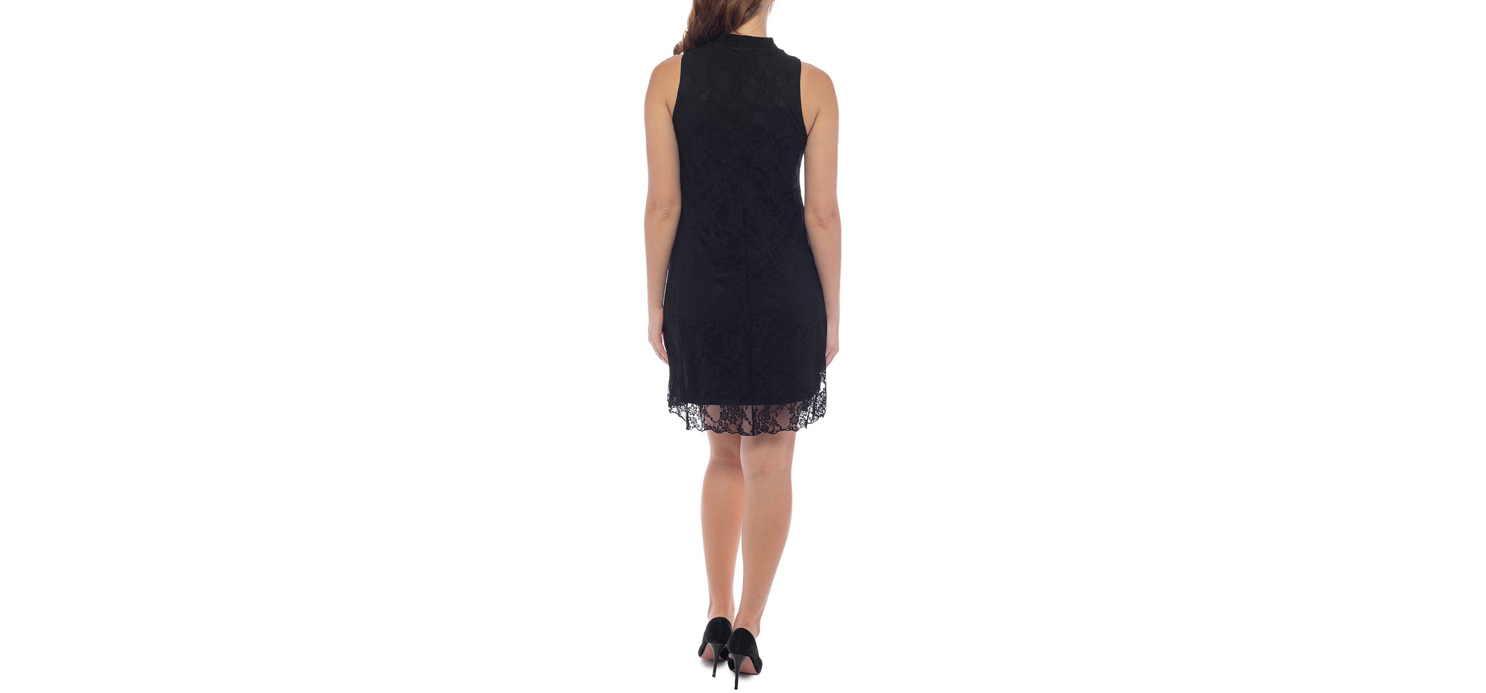 Sleeveless Lace A-Line Dress