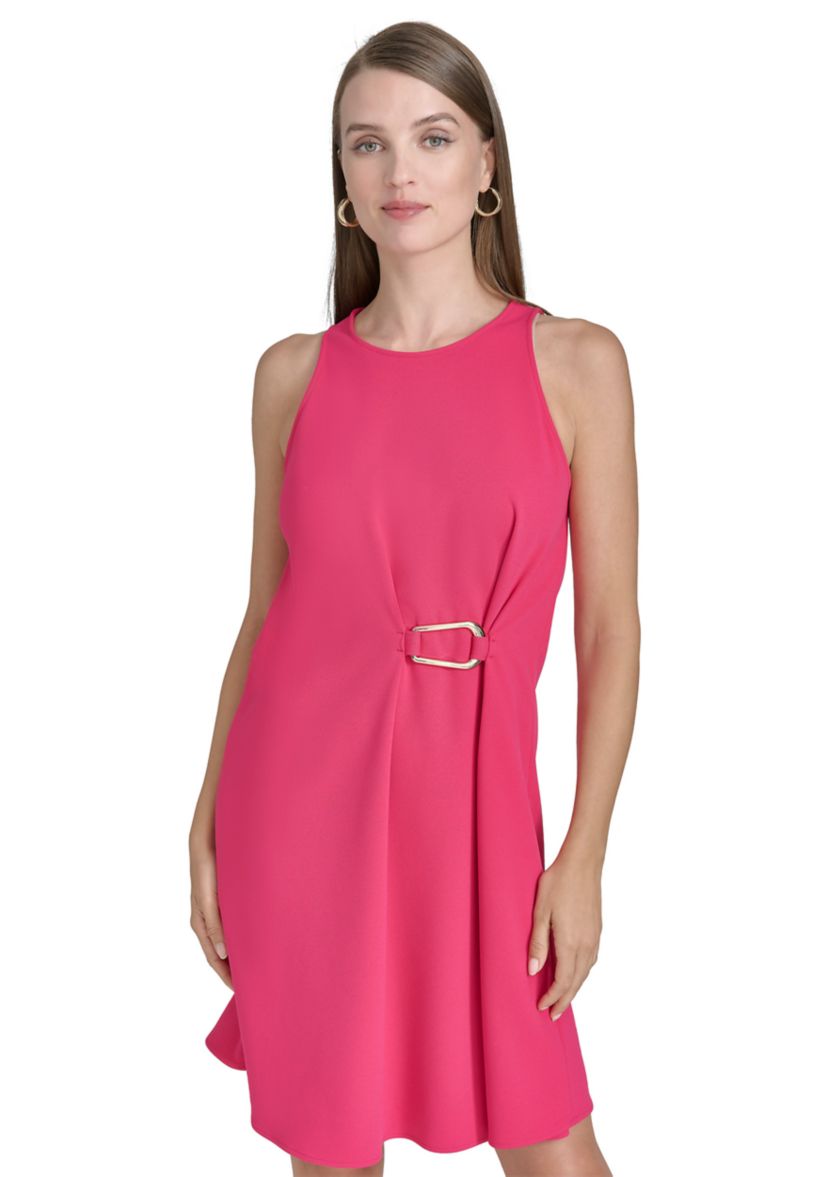 Halston Women's Sleeveless Crew Neck A-Line Dress | Belk