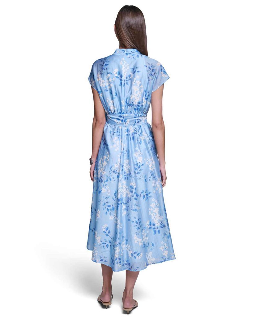 belk maxi dresses Halston Printed V-Neck Dress Women's Plus Size Maxi Dresses