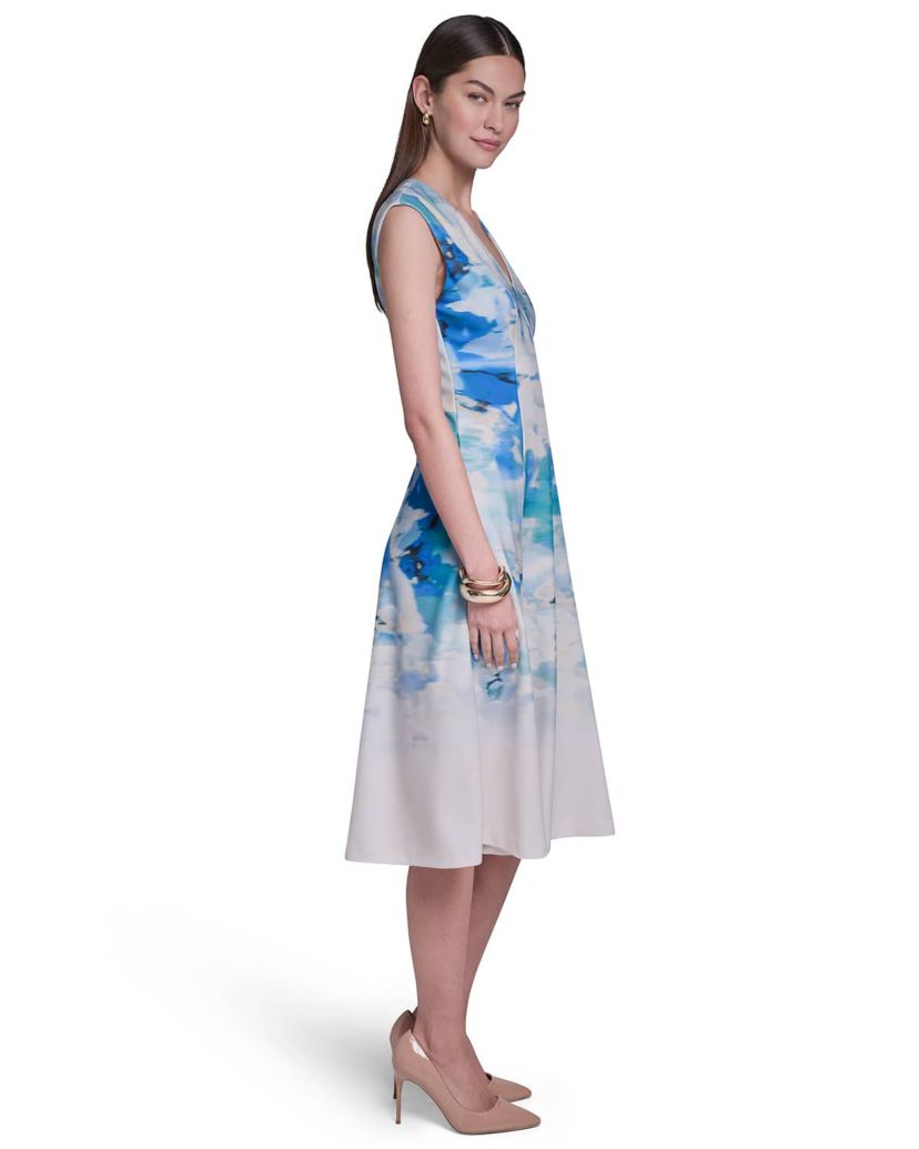 green emerald velvet dress Alexia Admor Women's Cassiane Fit and Flare Midi Dress, 8
