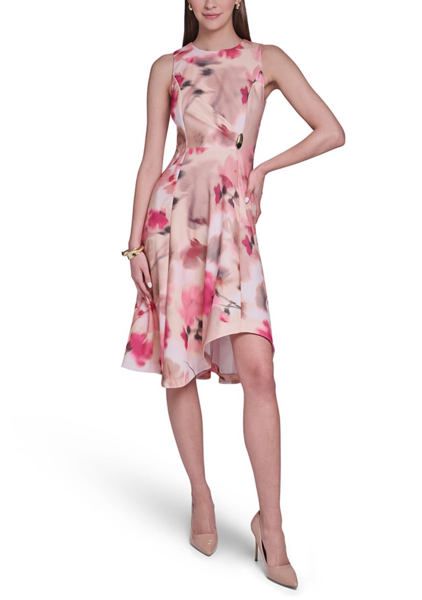 madewell fit and flare dress Shop Pink Floral Print Fit And Flare Maxi Dress - for Women | OUTZIDR