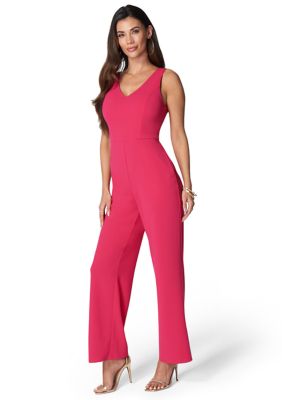 Women's Sleeveless V-Neck Jumpsuit