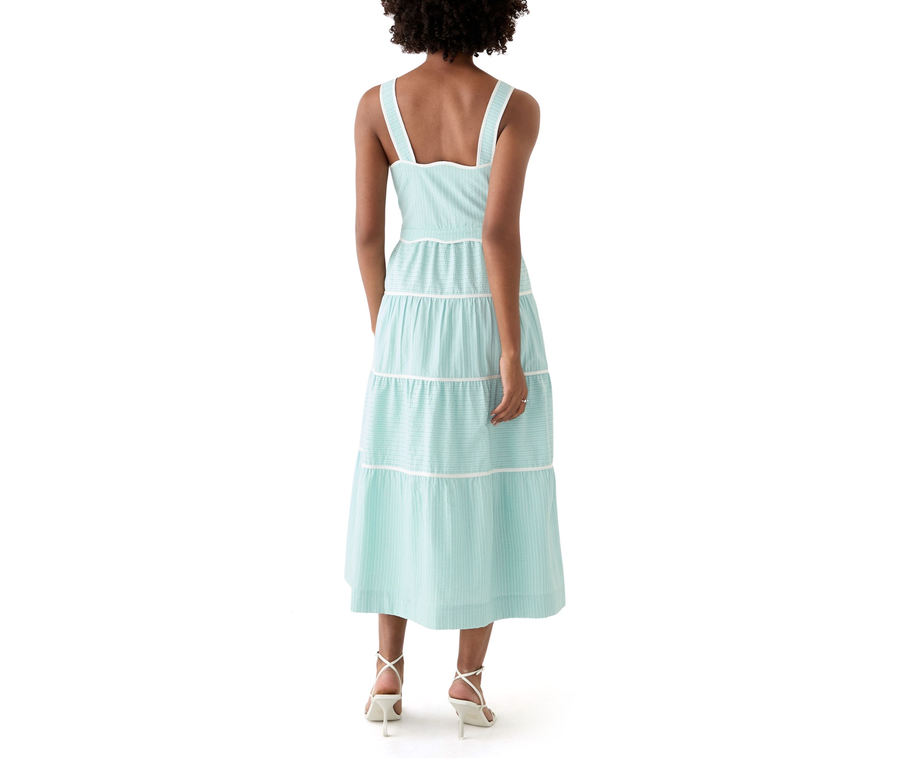 Womens Cotton Tiered Dress