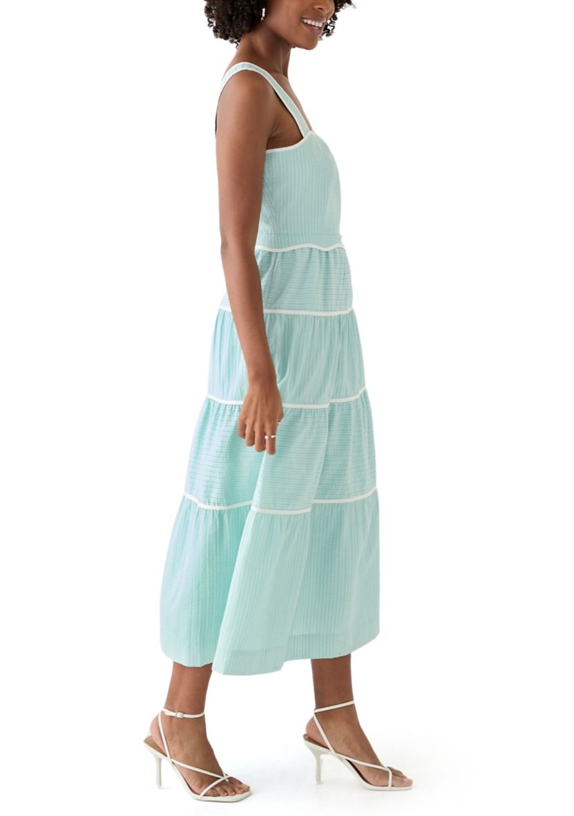 Womens Cotton Tiered Dress
