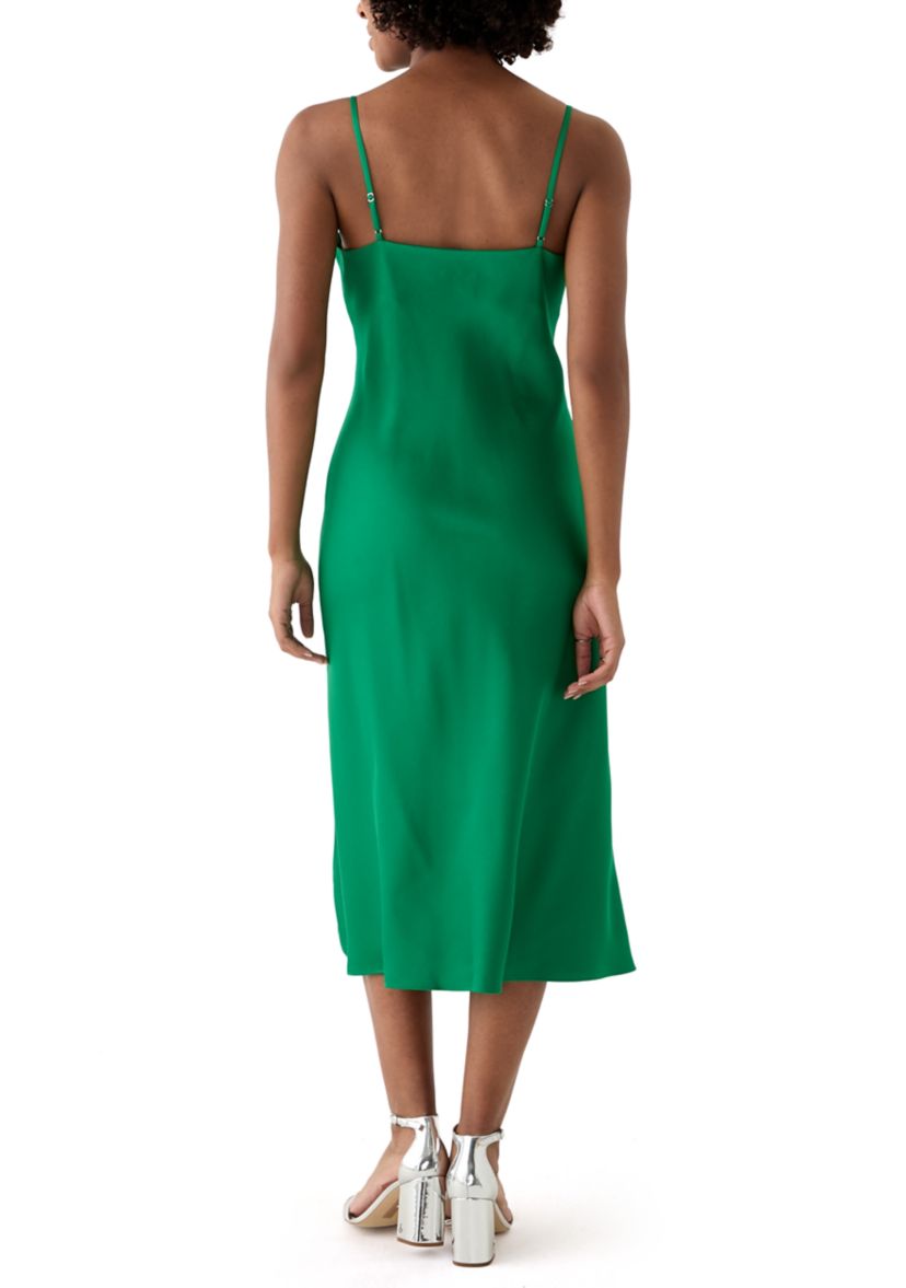 Womens Front Slit Slip Dress