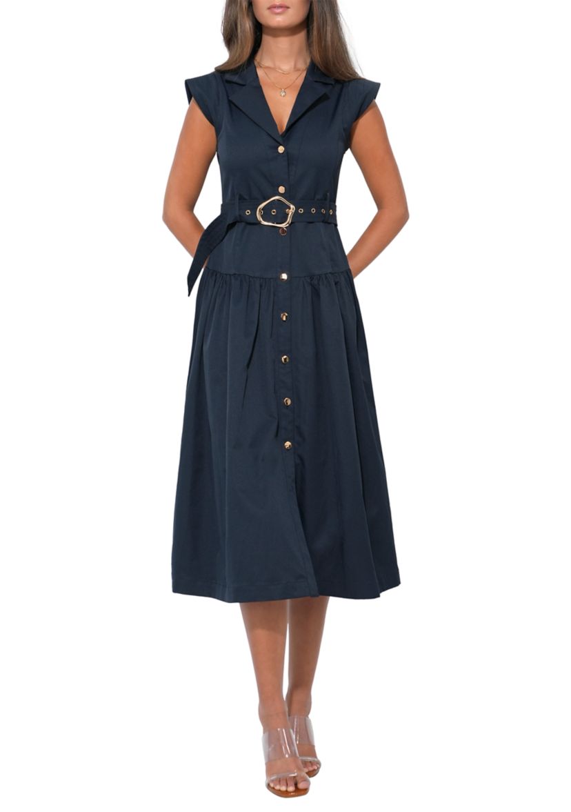 black strappy tie waist fishtail midi dress Fishtail Hem Midi Dress in Black – Roland Mouret