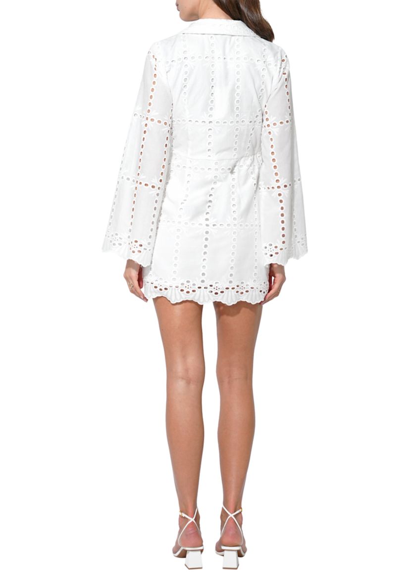 Adelyn Rae Women's Long Sleeve Lace Wrap Dress | Belk