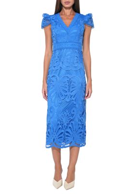 red velvet and lace dress Kylie Dress