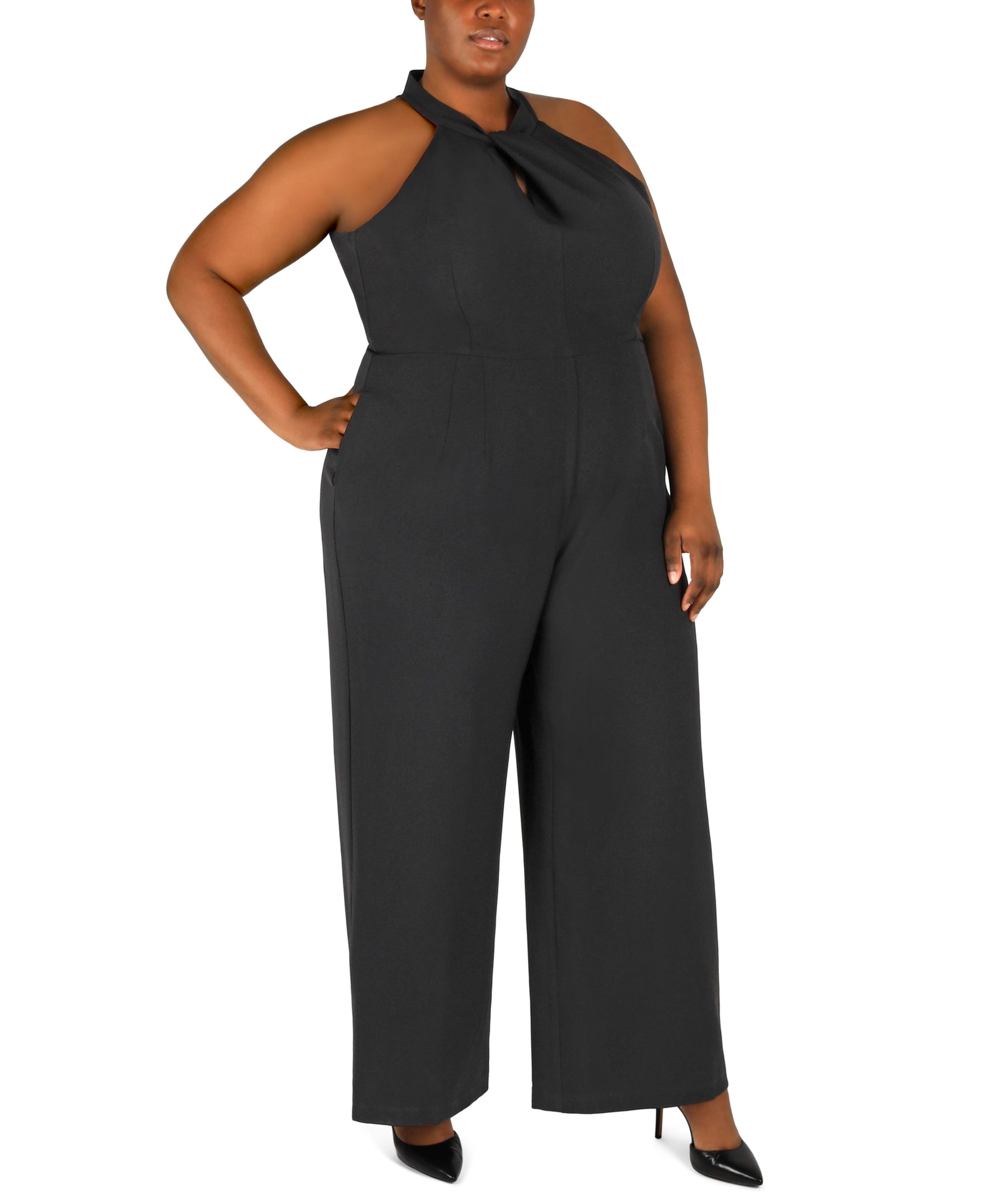 HALTER KNOT JUMPSUIT