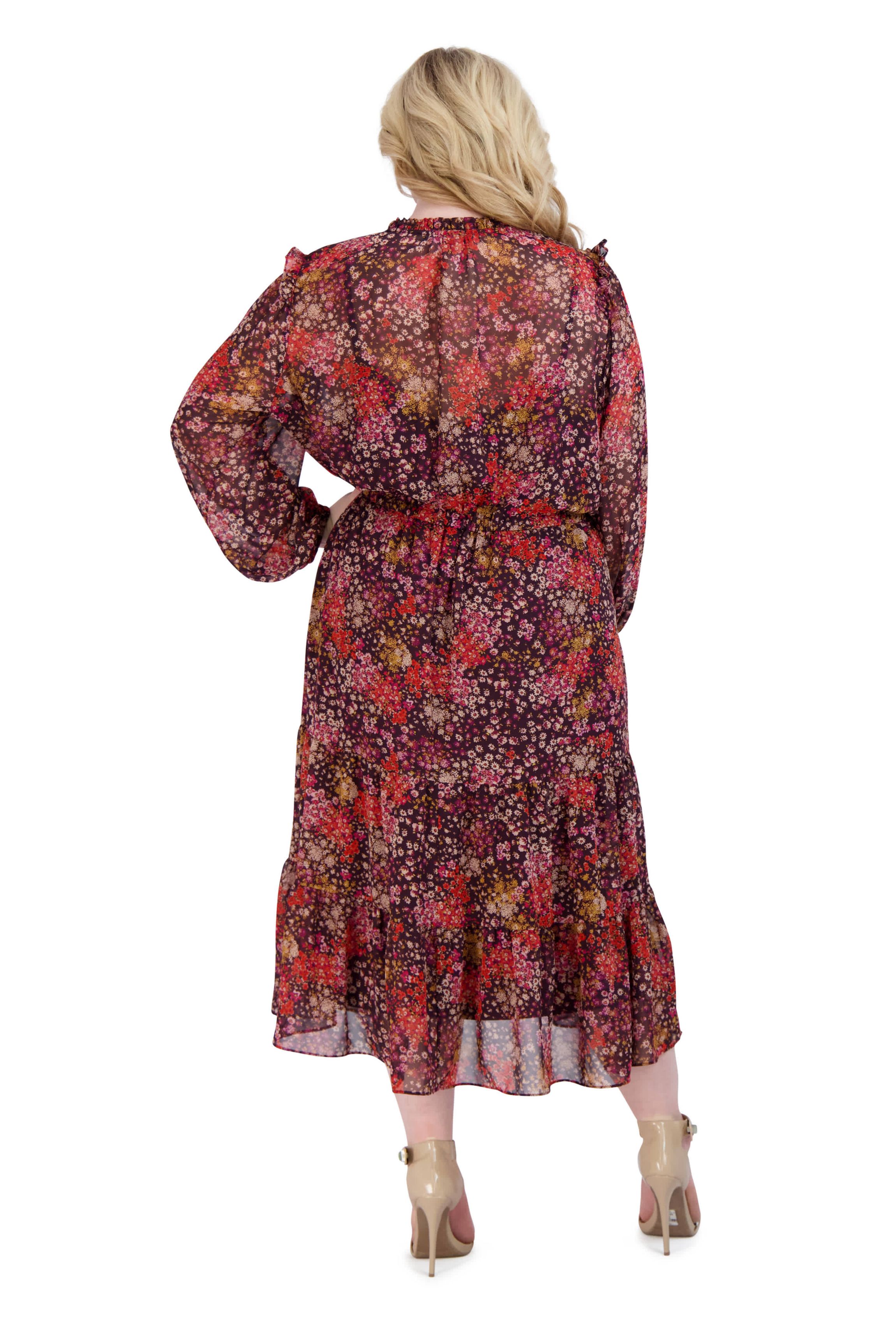 RUFFLE DRAWSTRING MIDI