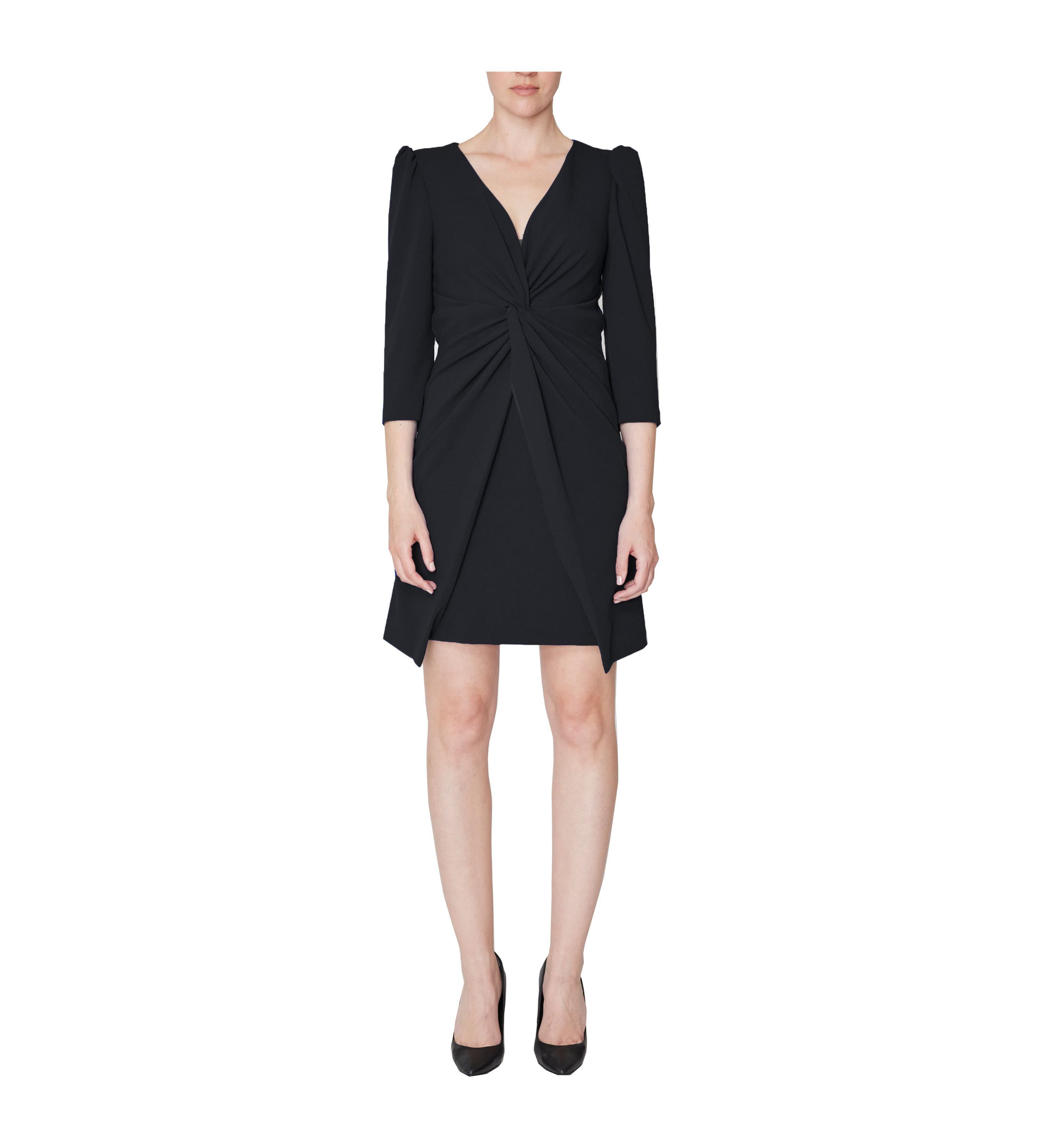 3/4 SLV DRESS W KNOT