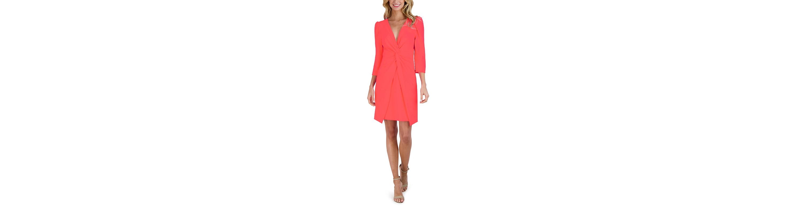 3/4 SLV DRESS W KNOT