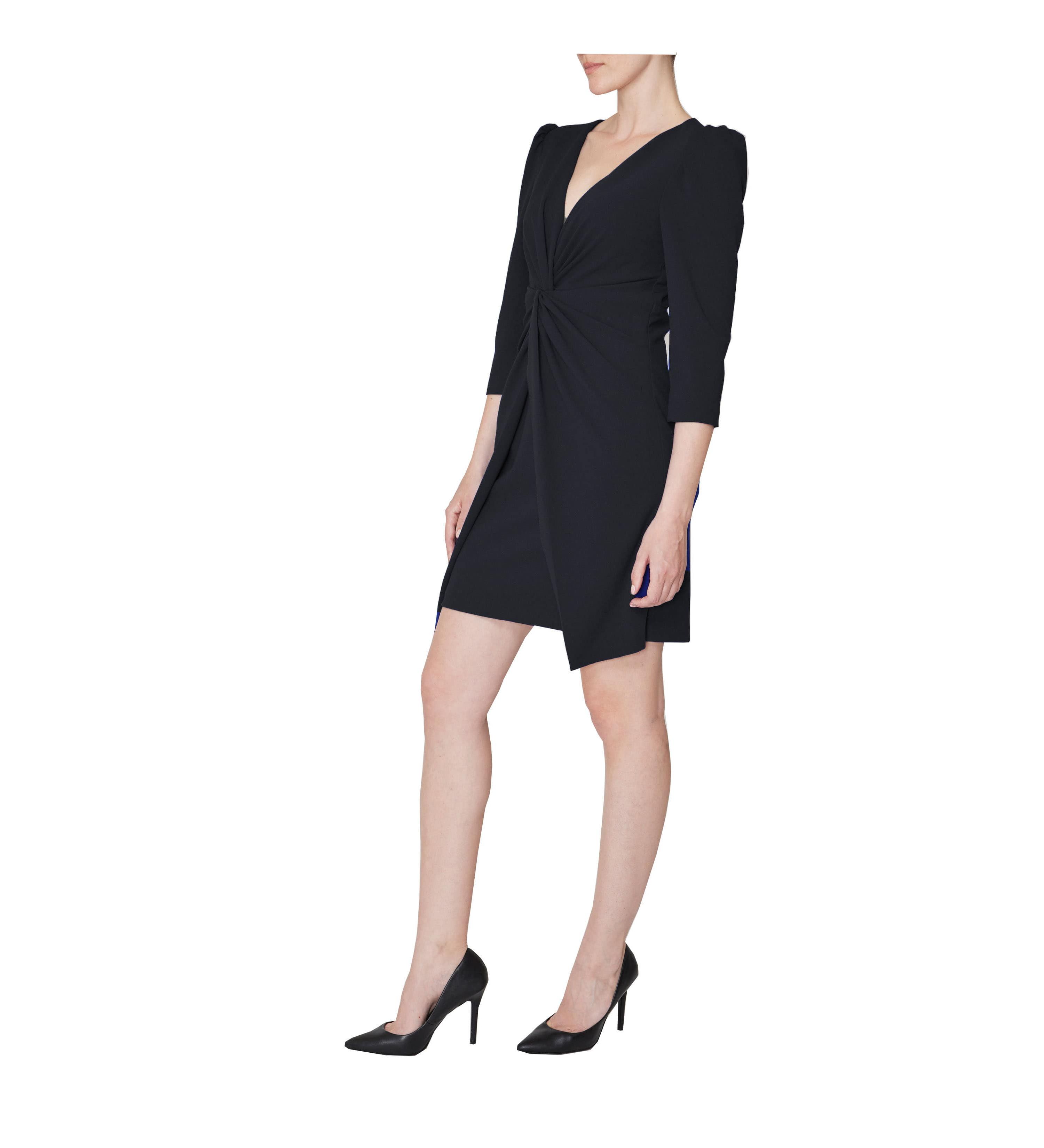 3/4 SLV DRESS W KNOT